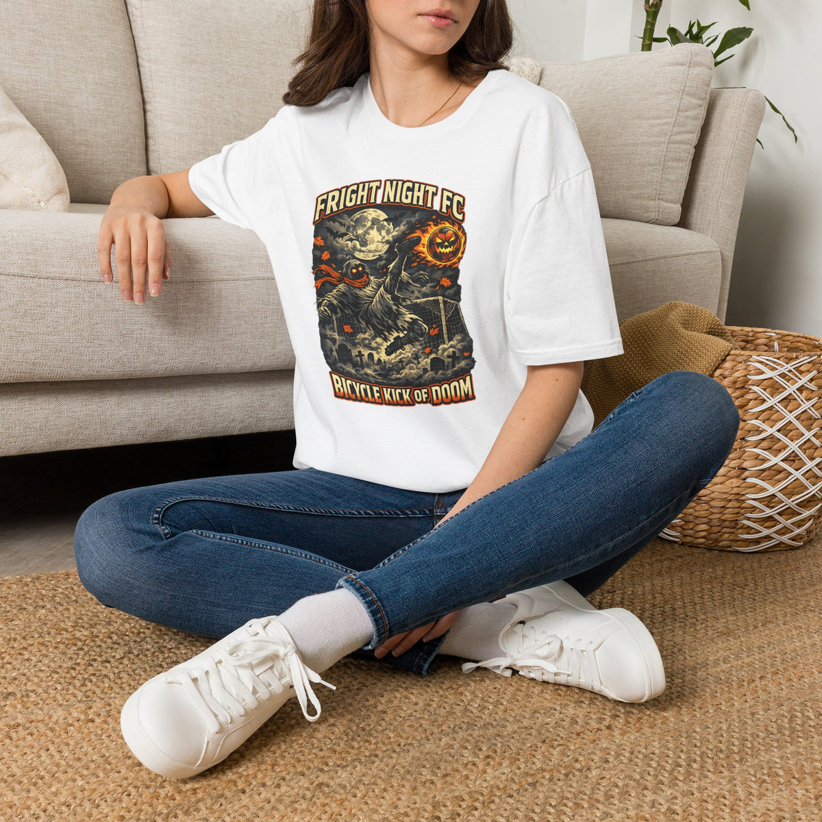 Halloween Soccer Shirt, Fright Night FC Tee, Mummy Soccer T-Shirt, Pumpkin Soccer Ball Shirt, Fall Sports Gift