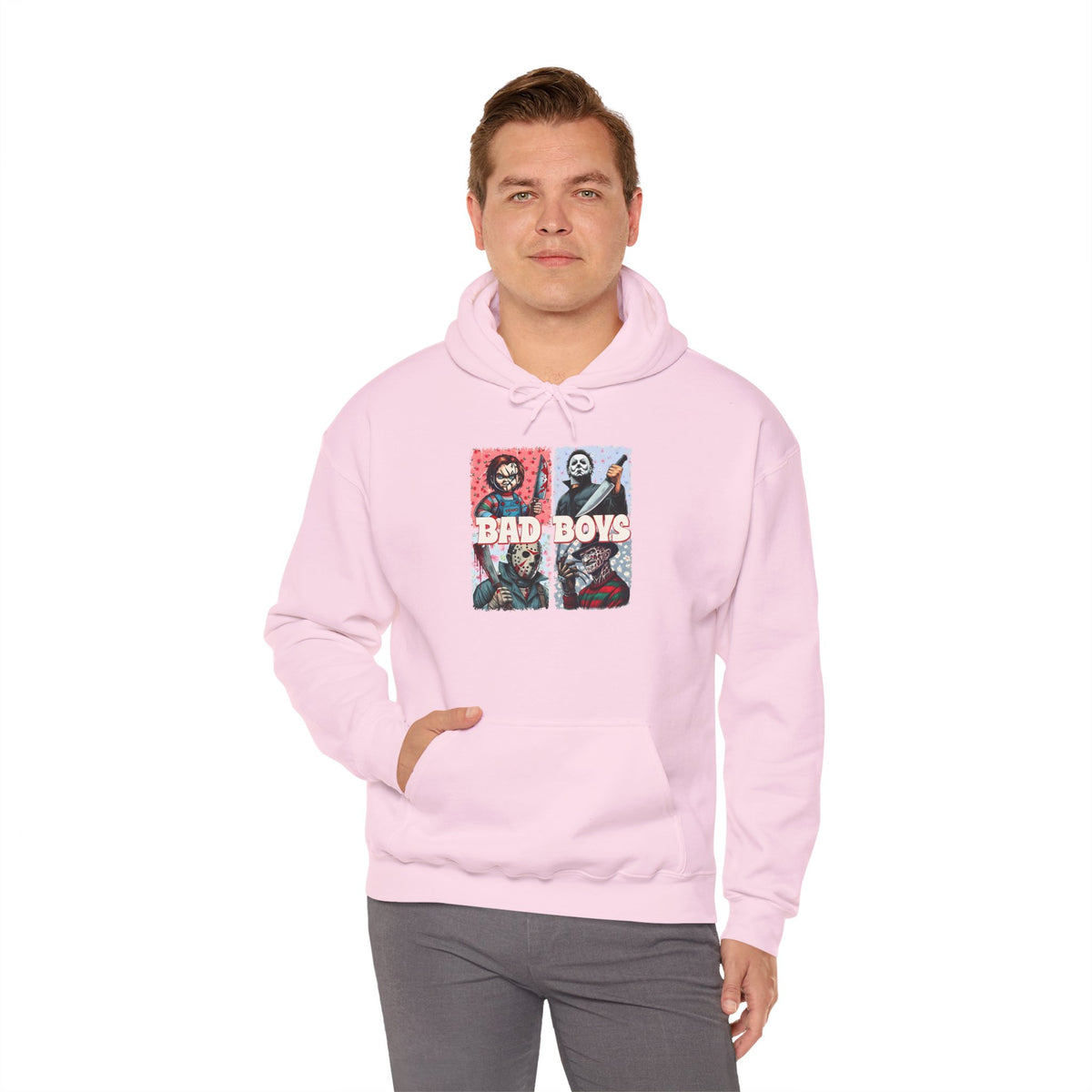 Horror Movie Villains Halloween Bad Boys Unisex Hoodie, Scary Movie Pullover, Horror Movie Sweatshirt, Halloween Costume Hoodie