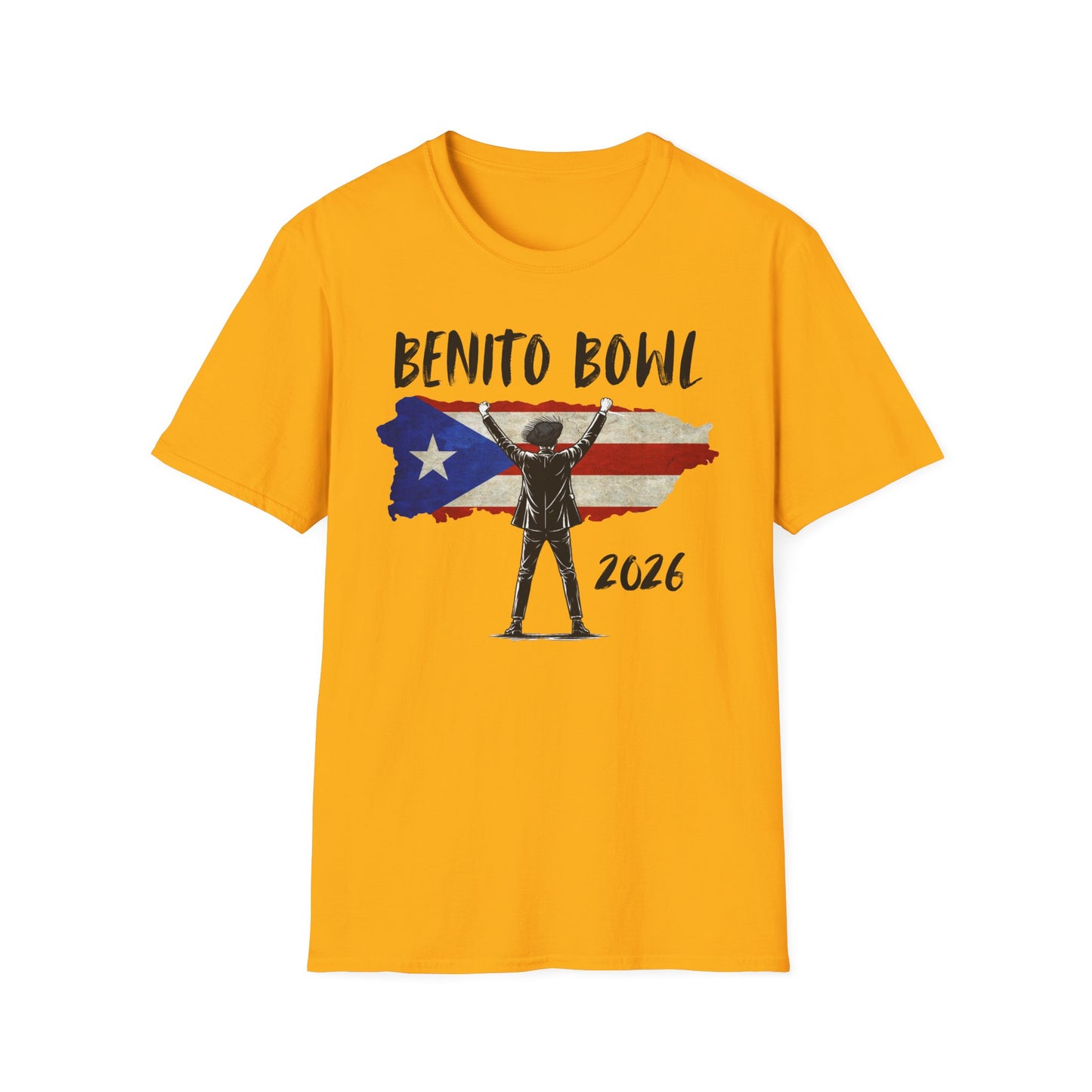 Benito Bowl 2026 PR Flag, Benito Bowl T-Shirt, Football Fan Gift, Puerto Rico Boricua Heritage Culture Pride Tee