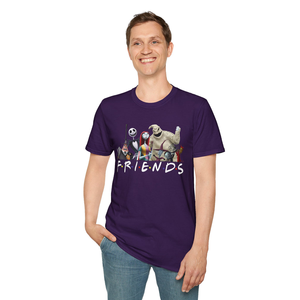 The Nightmare Before Christmas Skellington Family Friends T-Shirt, Scary Movie Tee, Halloween Shirt, Horror Movie Characters Gift