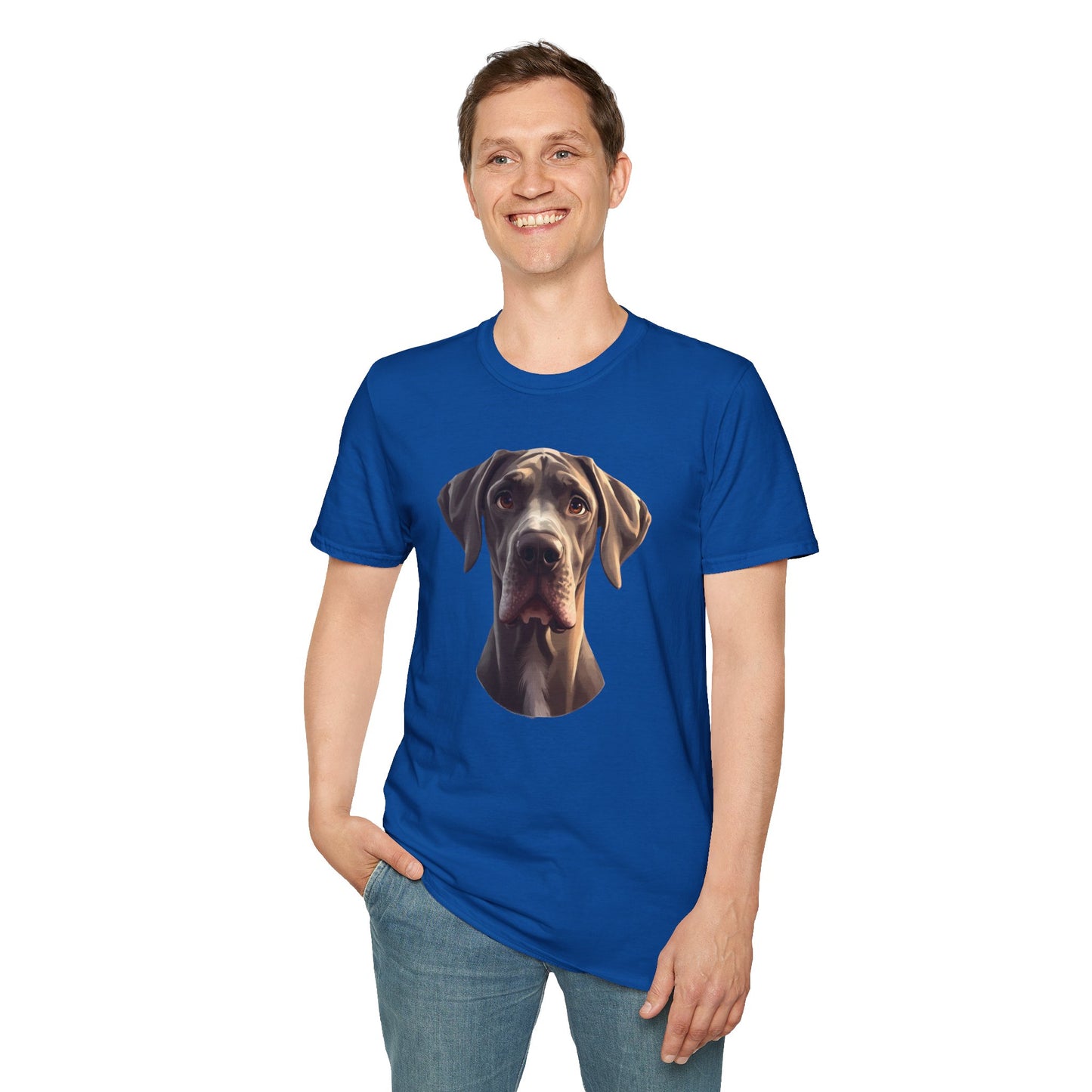 Great Dane Dog Portrait Shirt – Great Dane Dog Lover Gift, Cute Dog Mom Tee, Dog Dad Shirt, Pet Breed Apparel