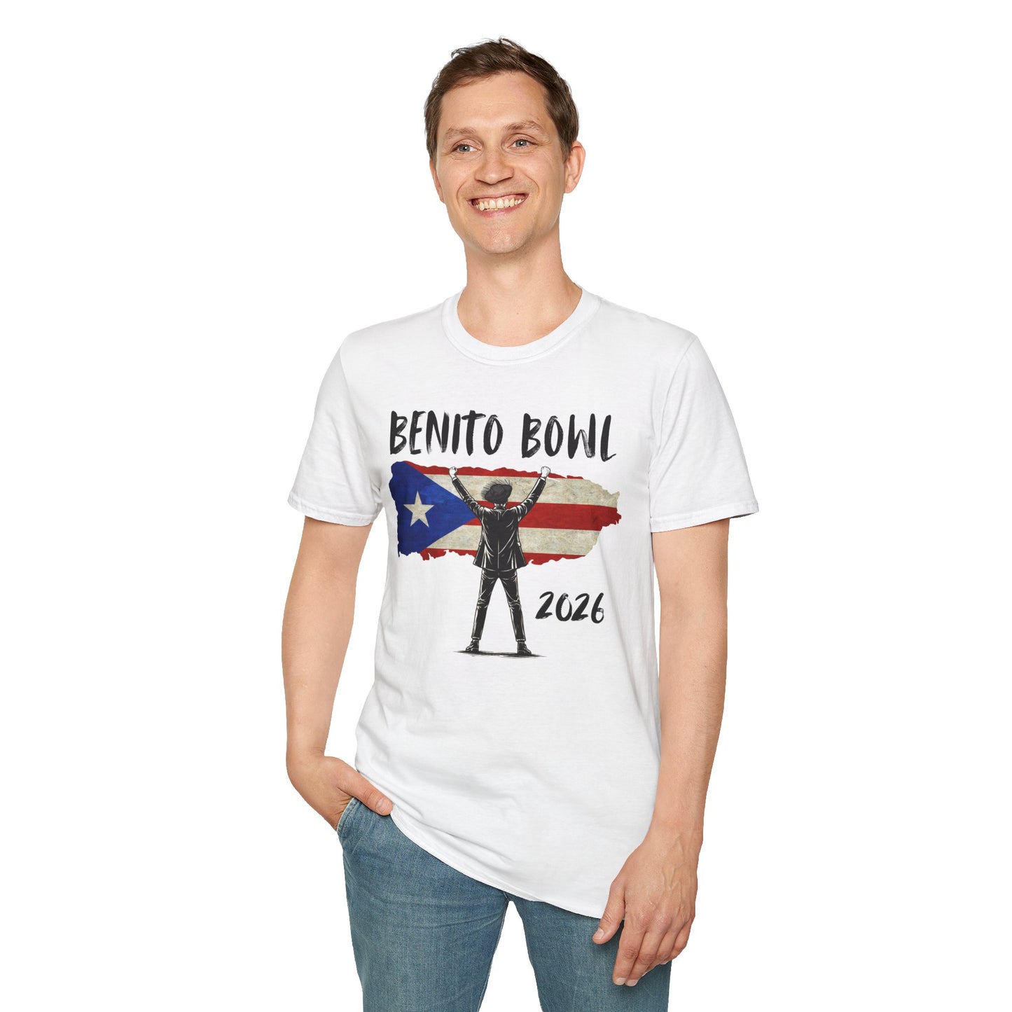 Benito Bowl 2026 PR Flag, Benito Bowl T-Shirt, Football Fan Gift, Puerto Rico Boricua Heritage Culture Pride Tee
