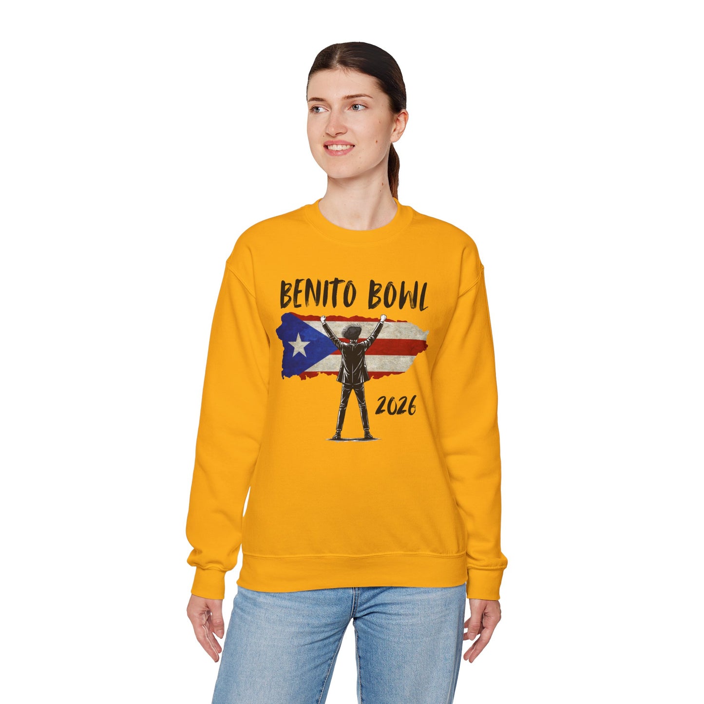 Benito Bowl 2026 PR Flag Sweatshirt, Benito Bowl, Football Fan Gift, Puerto Rico Boricua Heritage Culture Pride sweatshirt