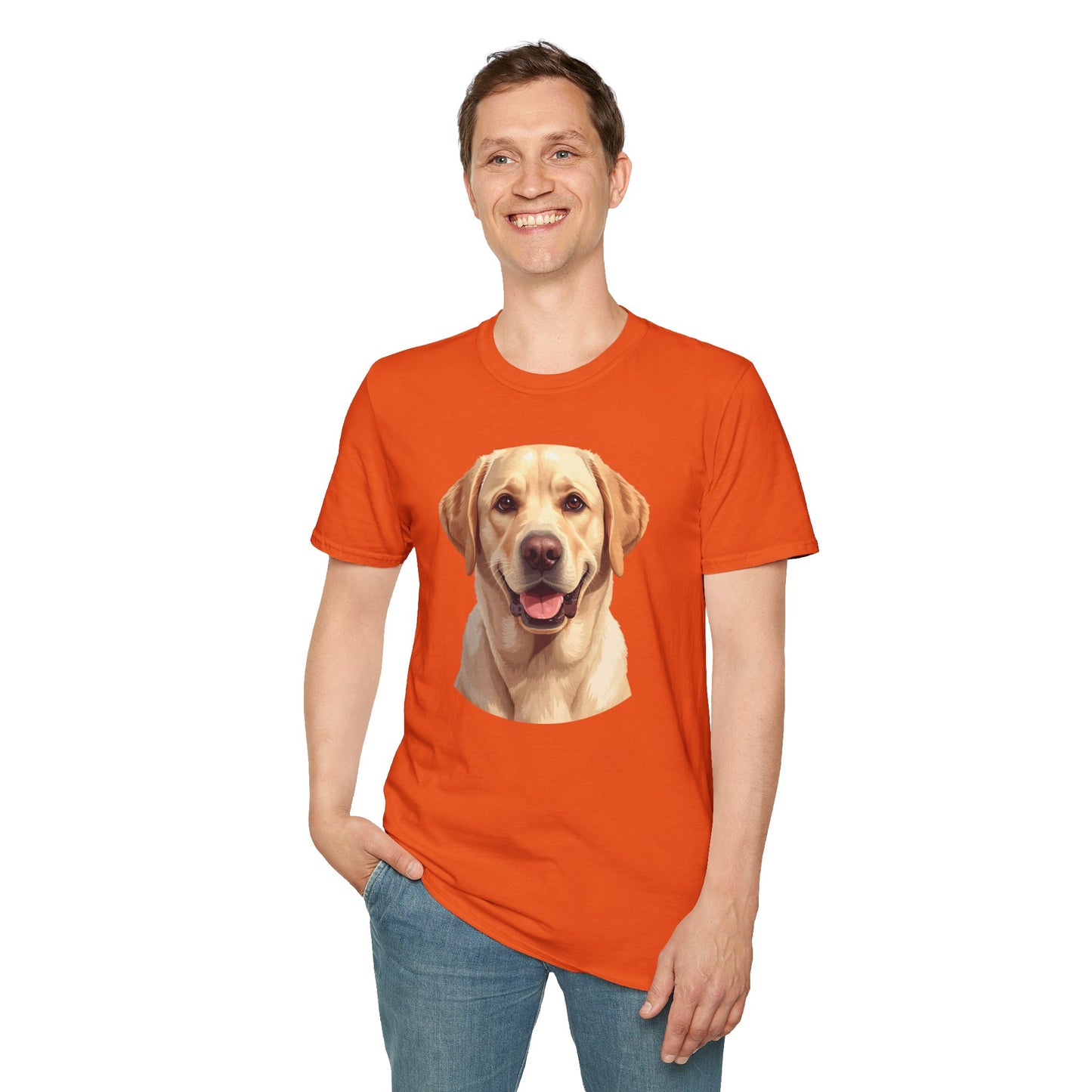Labrador Retriever Dog Portrait Shirt – Lab Dog Lover Gift, Cute Dog Mom Tee, Dog Dad Shirt, Pet Breed Apparel