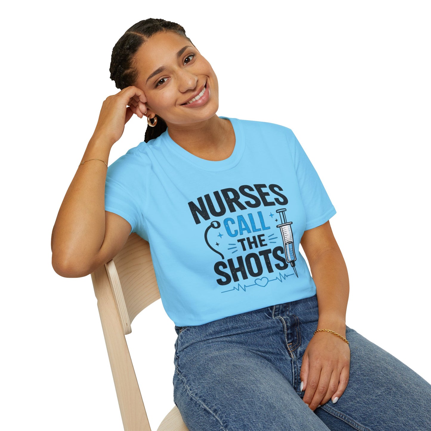 Nurses Call The Shots Shirt Funny Nurse Gift Medical Humor RN CNA Nursing Tee