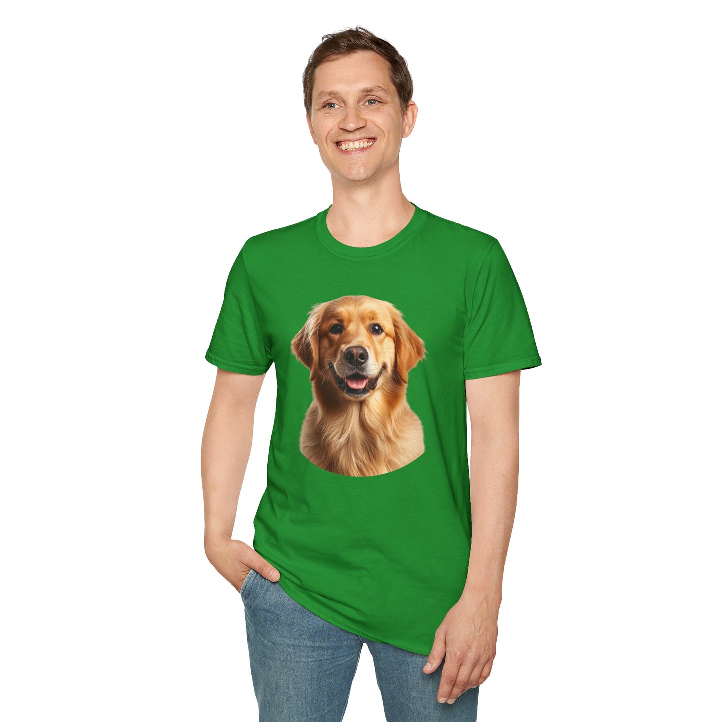 Golden Retriever Dog Portrait Shirt – Lab Dog Lover Gift, Cute Dog Mom Tee, Dog Dad Shirt, Pet Breed Apparel