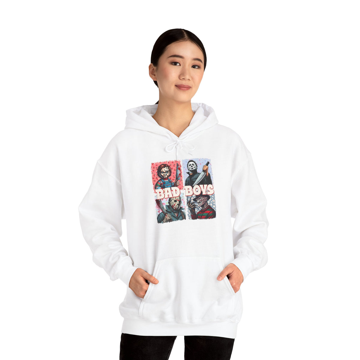 Horror Movie Villains Halloween Bad Boys Unisex Hoodie, Scary Movie Pullover, Horror Movie Sweatshirt, Halloween Costume Hoodie