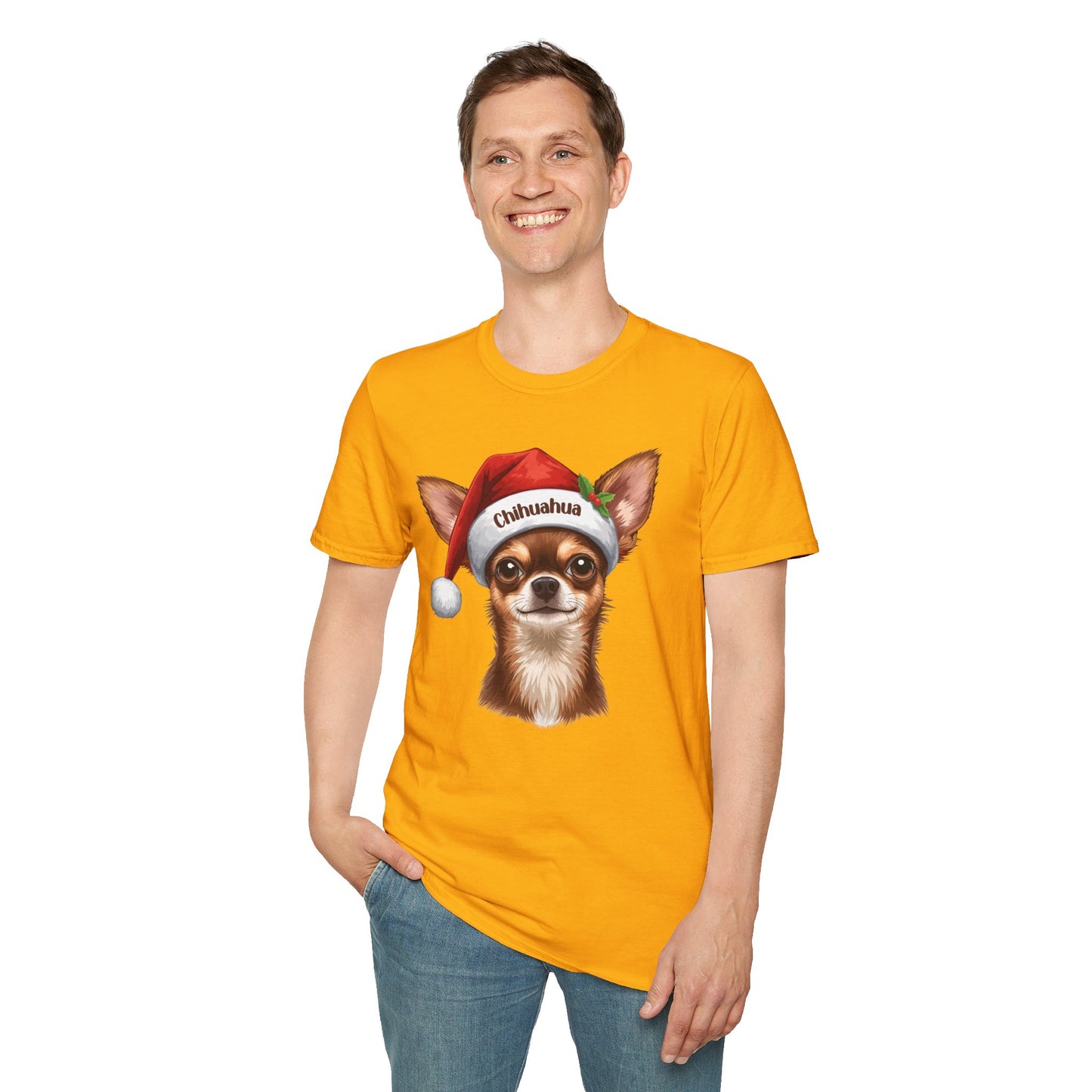 Chihuahua Dog Portrait Shirt – Chihuahua Dog Lover Gift, Cute Dog Mom Tee, Dog Dad Shirt, Pet Breed Apparel