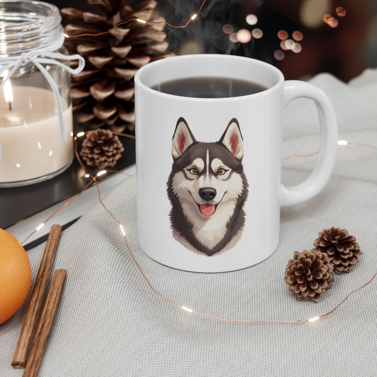 Siberian Husky Mug, Husky Dog Coffee Mug, Dog Lover Mug, Pet Parent Gift, Husky Mom Dad Cup 11oz or 15oz, Dog Lover Gift