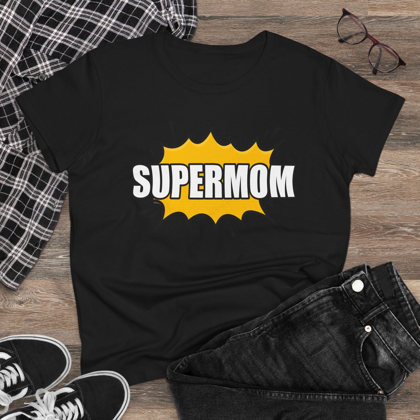 Supermom T-Shirt, Gift for Mom, Cute Summer Top, Mother's Day Gift, Family Gatherings, Casual Wear, Mom's Birthday, Supermom