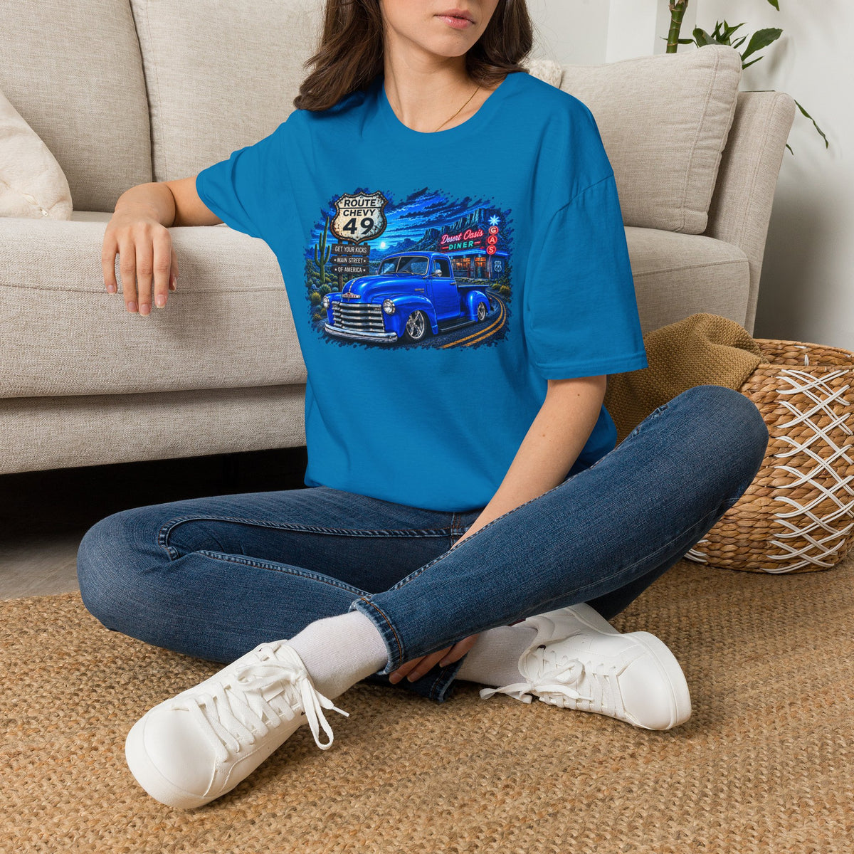 Classic Pickup Truck Shirt, Vintage Truck T-Shirt, Desert Highway Tee, Retro Diner Car Lover Gift