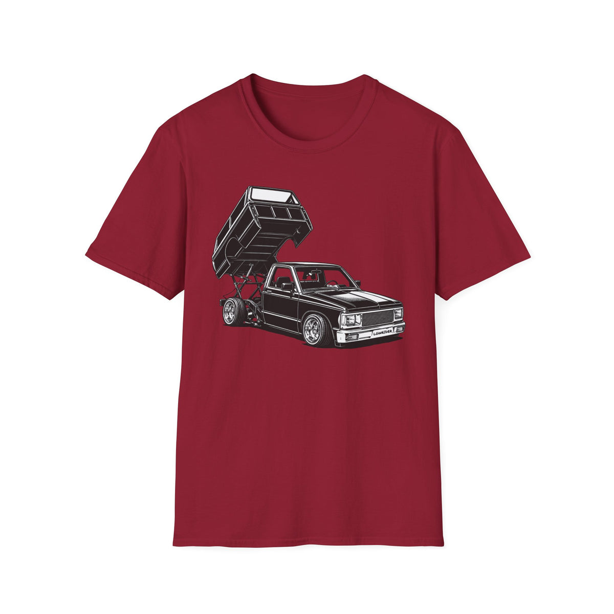 Lowrider Truck Shirt, Mini Truck T-Shirt, Custom Lowered Truck Tee, Car Enthusiast Gift, Mini Truck Bed Dancer, Garage Wear