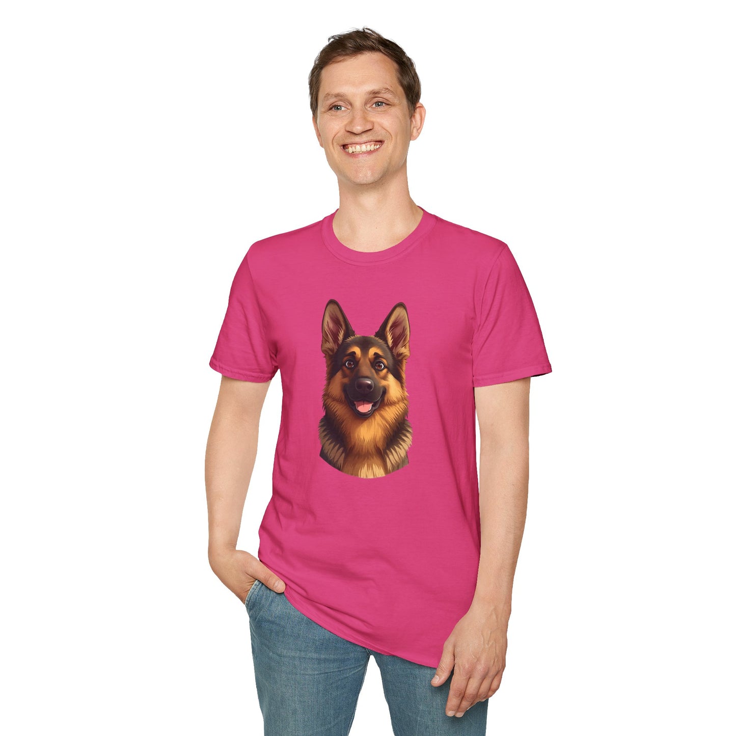 German Shepherd Dog Portrait Shirt – German Shepherd Dog Lover Gift, Cute Dog Mom Tee, Dog Dad Shirt, Pet Breed Apparel