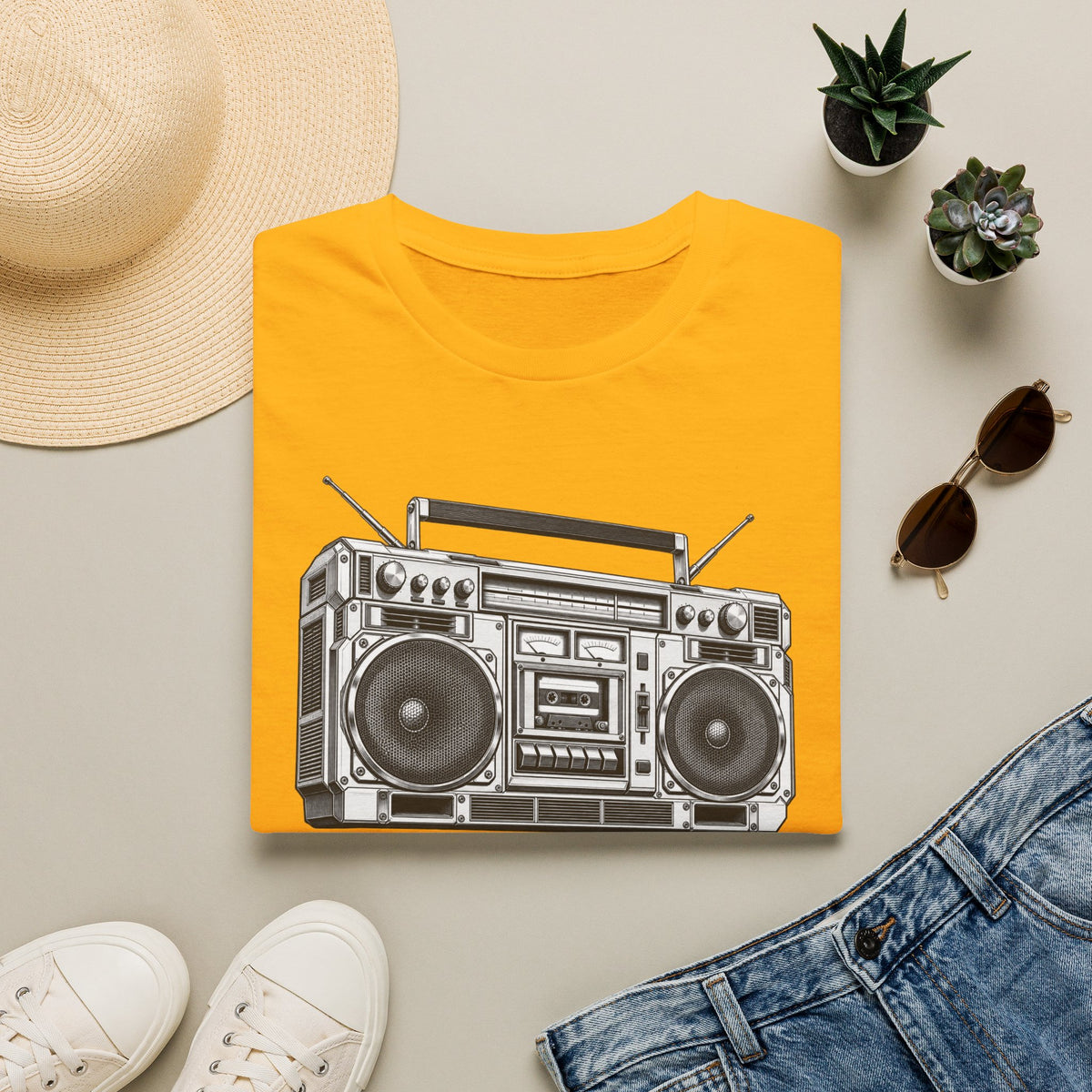 Boombox T-Shirt, Retro Music Shirt, Vintage Cassette Radio Tee, 80s 90s Nostalgia, Music Lover Gift