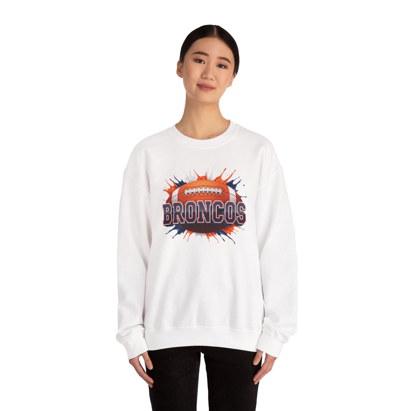 Denver Football Sweatshirt, Denver Team Sweatshirt, Football Gift for Denver Fans, Game Day Sports Fan Football Apparel