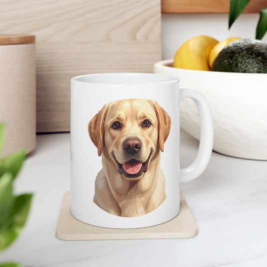 Yellow Lab Mug, Labrador Retriever Coffee Mug, Dog Lover Mug, Pet Parent Gift, Lab Mom Dad Cup 11oz or 15oz, Dog Lover Gift
