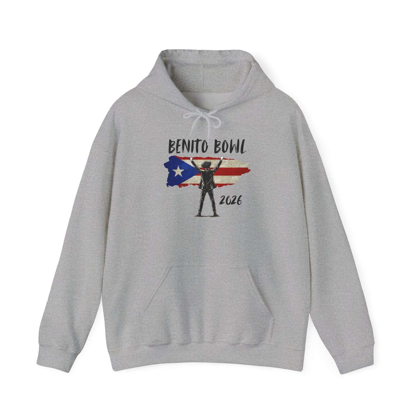 Benito Bowl 2026 PR Flag Hoodie, Benito Bowl, Football Fan Gift, Puerto Rico Boricua Heritage Culture Pride Hoodie