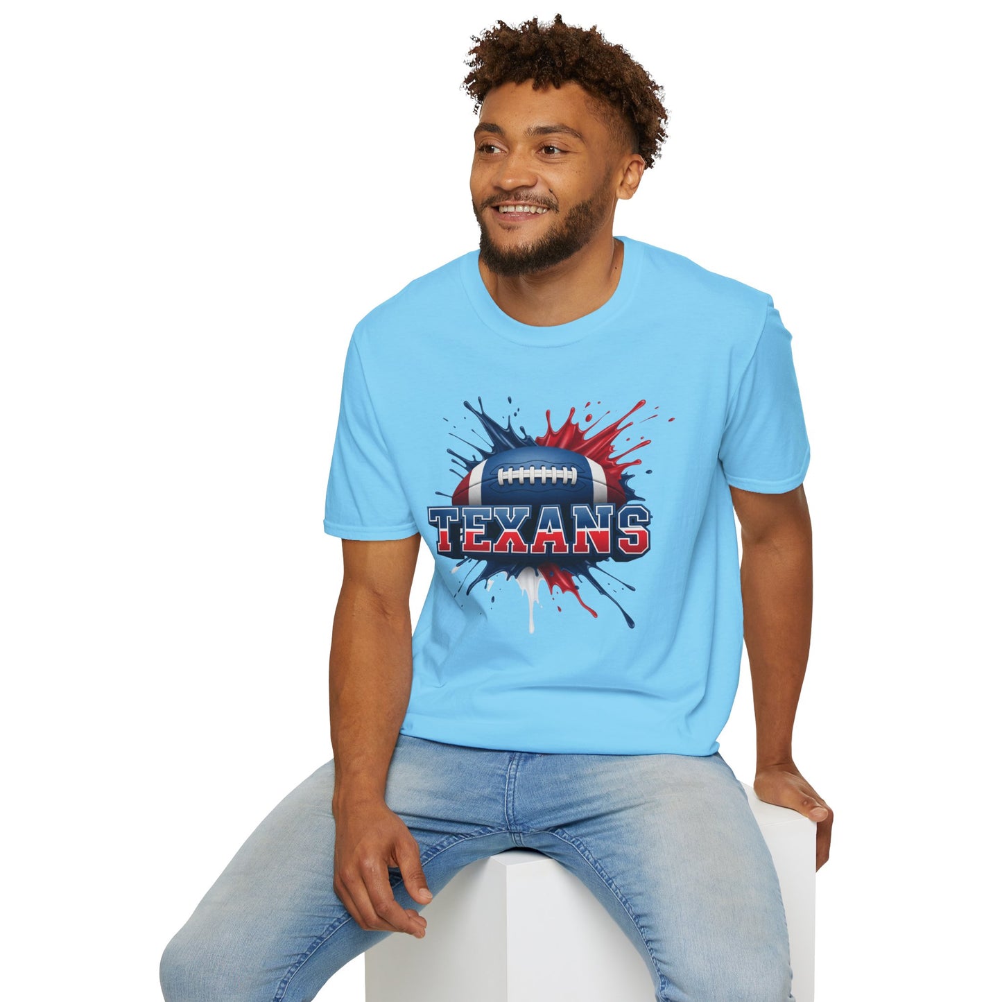 Houston Football Unisex T-Shirt, Houston Team Tee, Football Gift for Houston Fans, Game Day Shirt, Sports Fan Apparel, Football Tee