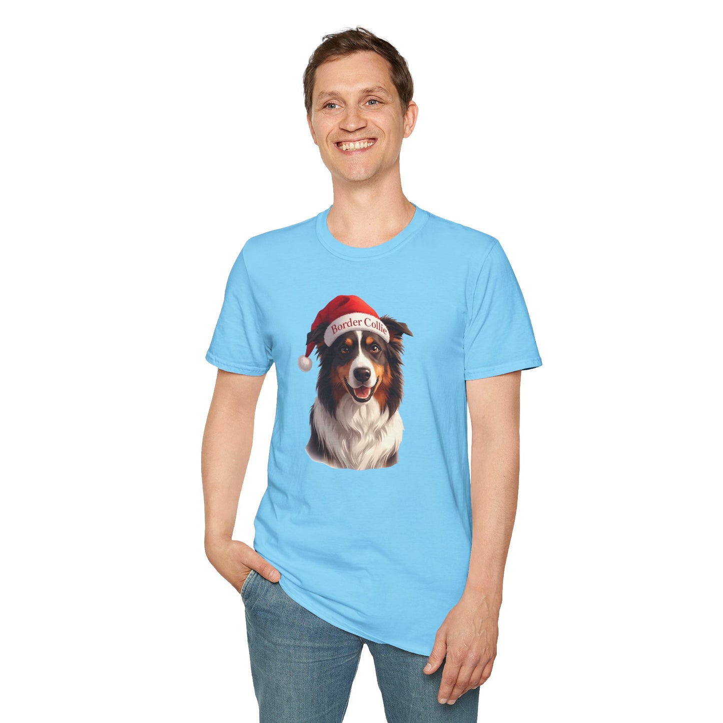 Border Collie Dog Portrait Shirt – Border Collie Dog Lover Gift, Cute Dog Mom Tee, Dog Dad Shirt, Pet Breed Apparel