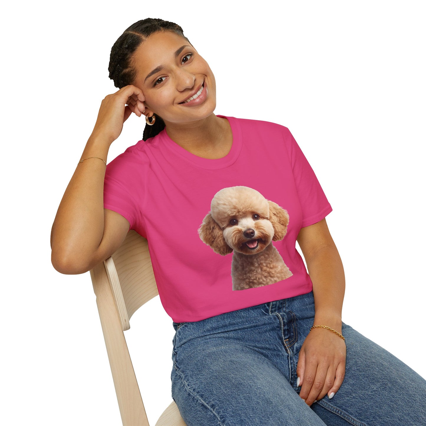 Poodle Dog Portrait Shirt – Poodle Dog Lover Gift, Cute Dog Mom Tee, Dog Dad Shirt, Pet Breed Apparel