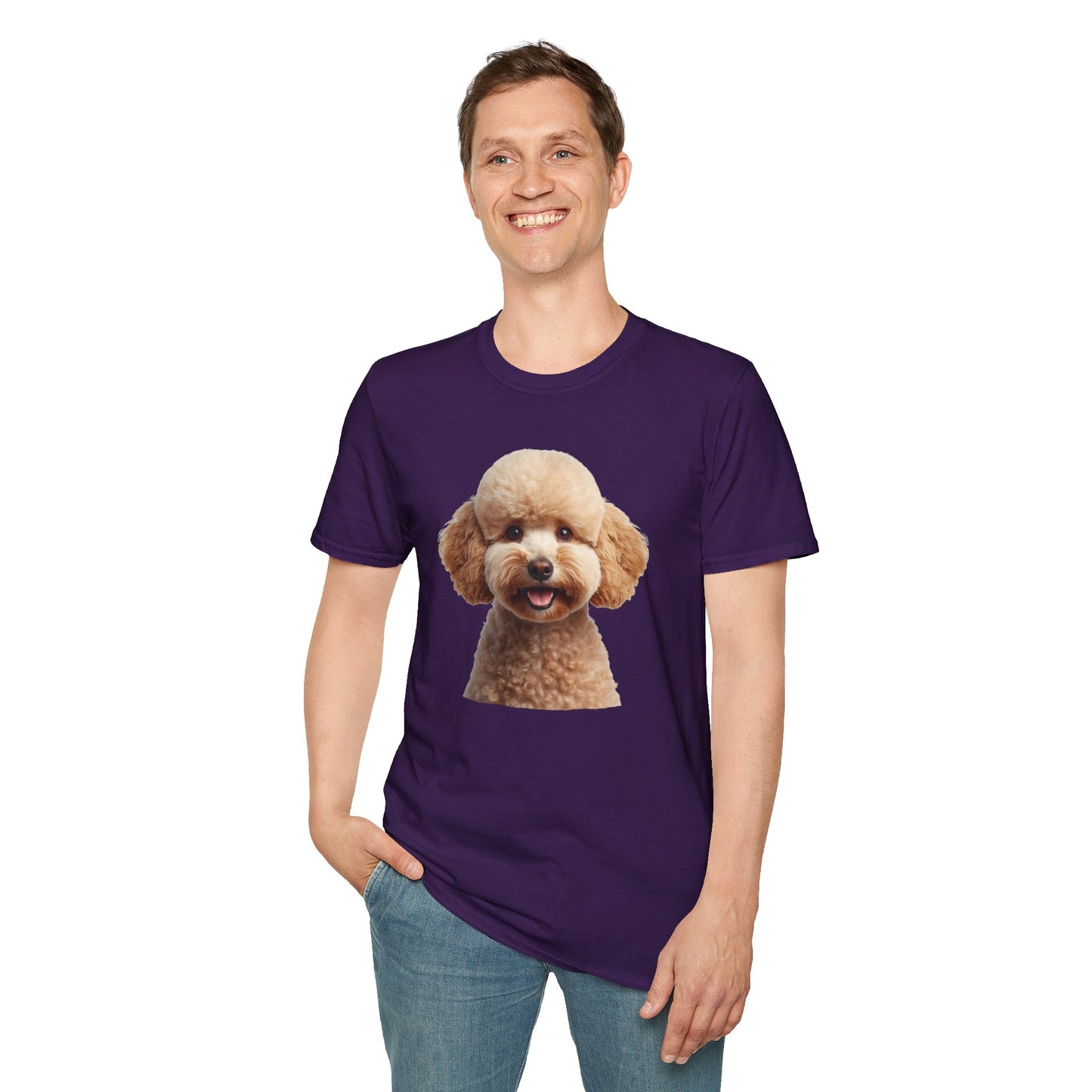 Poodle Dog Portrait Shirt – Poodle Dog Lover Gift, Cute Dog Mom Tee, Dog Dad Shirt, Pet Breed Apparel
