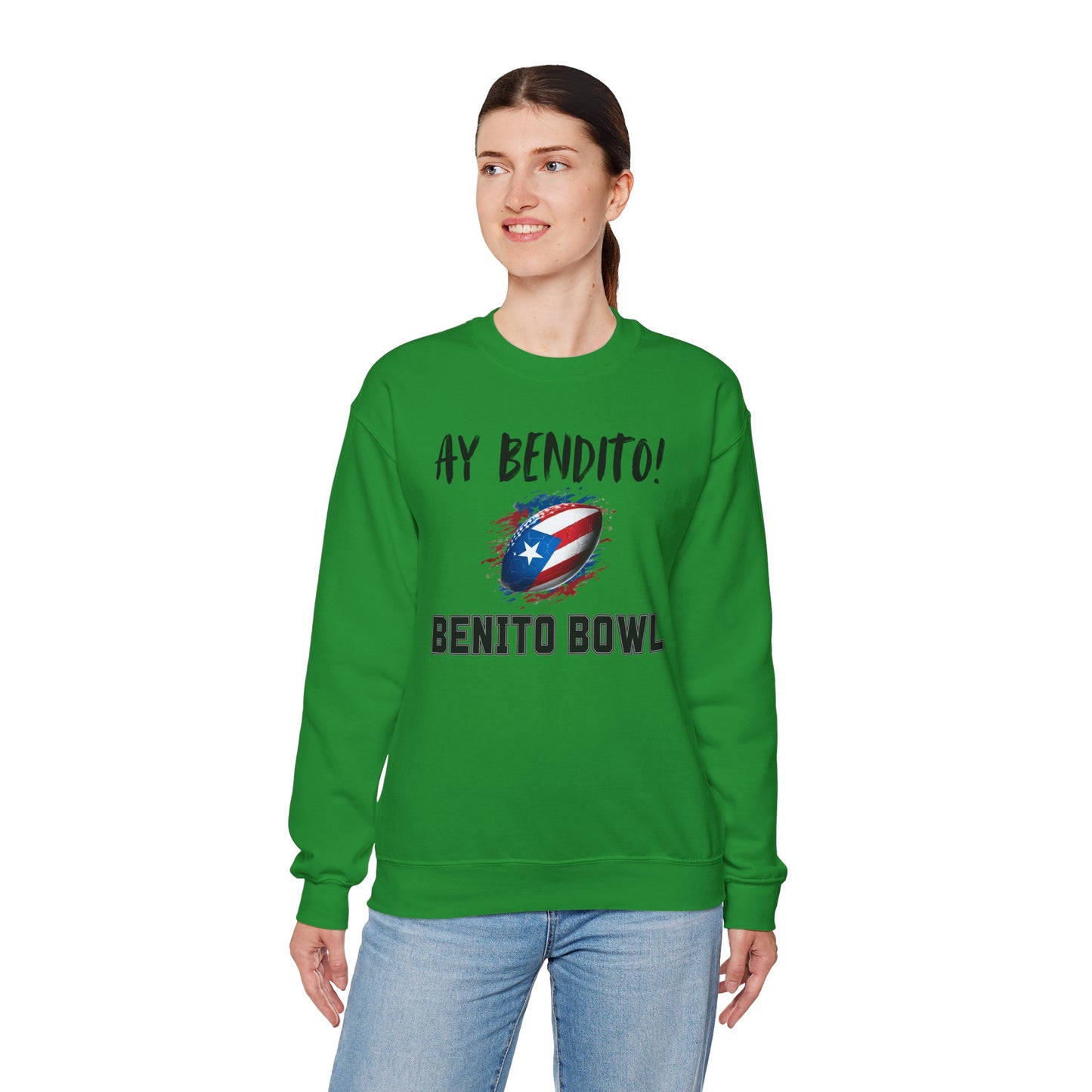 Ay Bendito! Benito Bowl Sweatshirt, Halftime Benito Shirt, Football Fan Gift, Benito Sweatshirt, Puerto Rico Heritage Boriqua Pride Gift