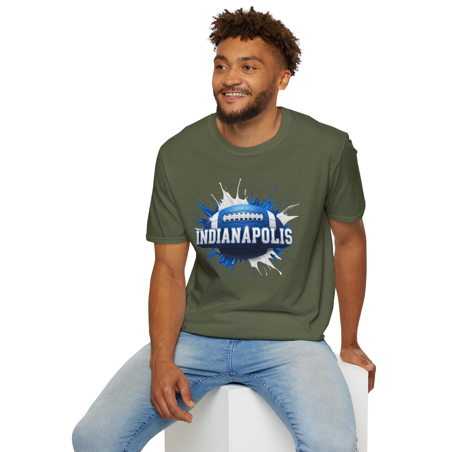 Indianapolis Football Unisex T-Shirt, Indianapolis Team Tee, Football Gift for Indianapolis Fans, Game Day Shirt, Sports Fan Apparel Tee