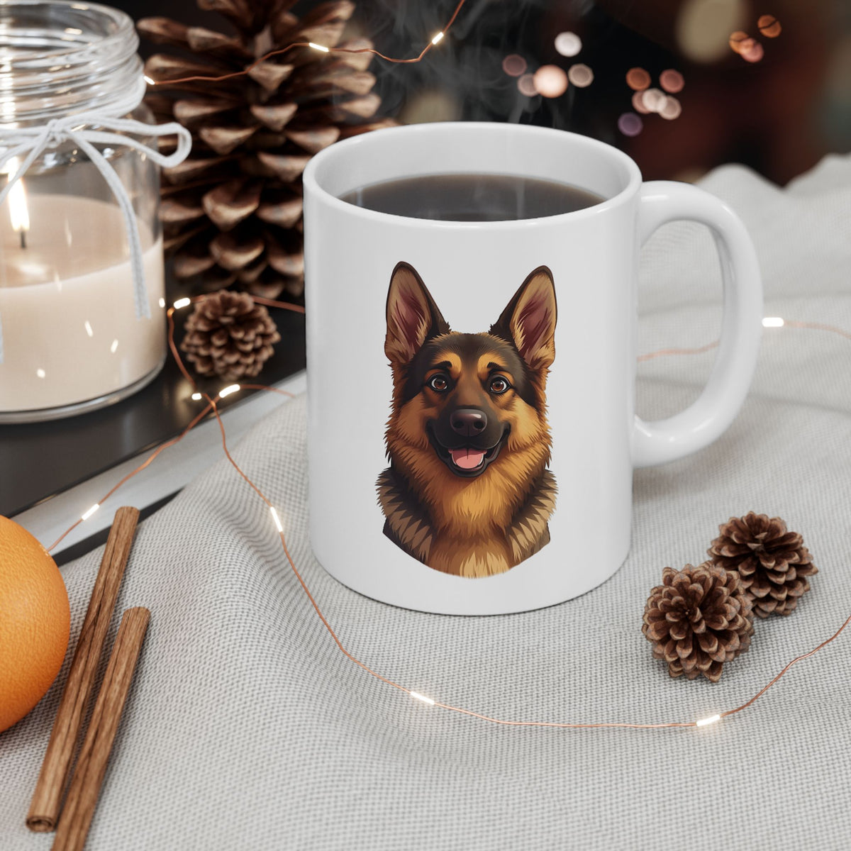 German Shepherd Coffee Mug, Dog Lover Mug, Pet Parent Gift, German Shepherd Mom Dad Cup 11oz or 15oz, Dog Lover Gift