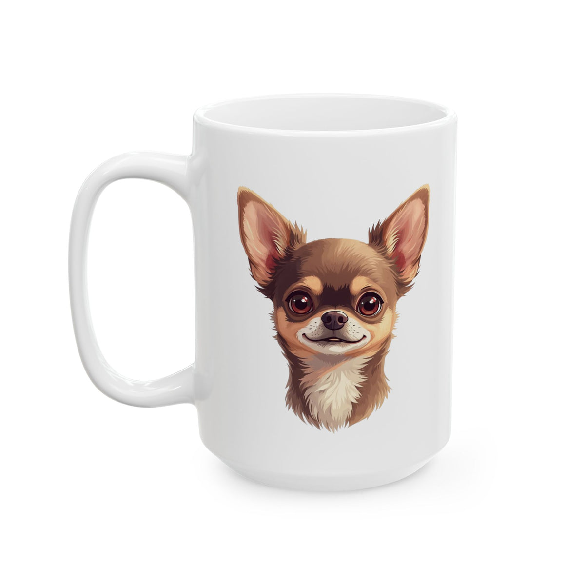 Chihuahua Coffee Mug, Cute Small Dog Mug, Dog Lover Mug, Pet Parent Gift, Chihuahua Mom Dad Cup 11oz or 15oz, Dog Lover Gift