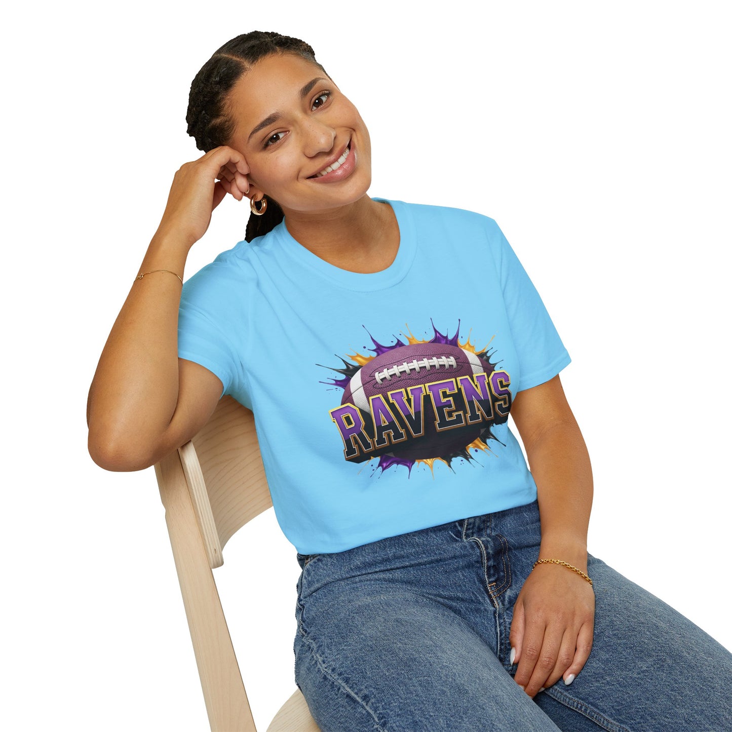 Baltimore Football Unisex T-Shirt, Baltimore Team Tee, Football Gift for Baltimore Fans, Game Day Shirt, Sports Fan Apparel Football Tee