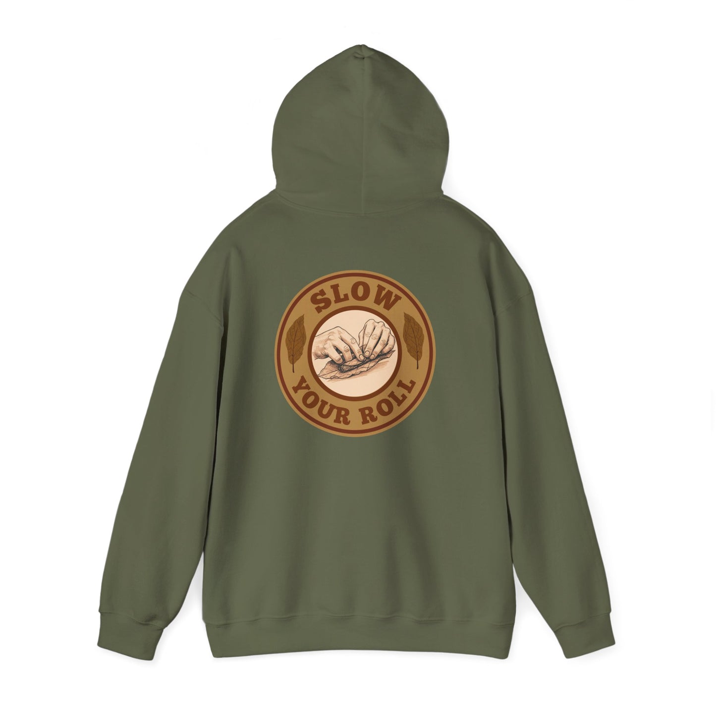 Slow Your Roll Cigar Hoodie Back Graphic, Fathers Day Gift, Relaxation Leisure, Cigar lover Gift, Cigar Aficionado, Dad Gift, Grandpa Gift