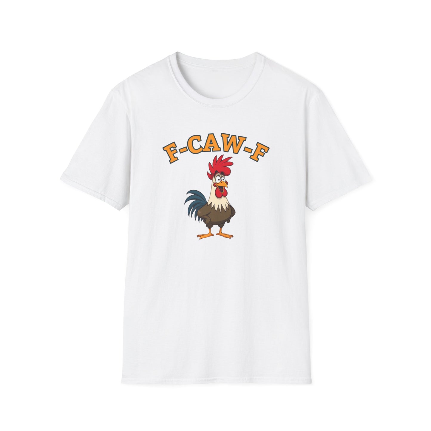 Funny F-CAW-F Rooster T-Shirt, Rooster Lover Shirt, Chicken Tee, Humorous Top, Fun Bird Apparel, Gift for him, Gift for her, Funny Shirt