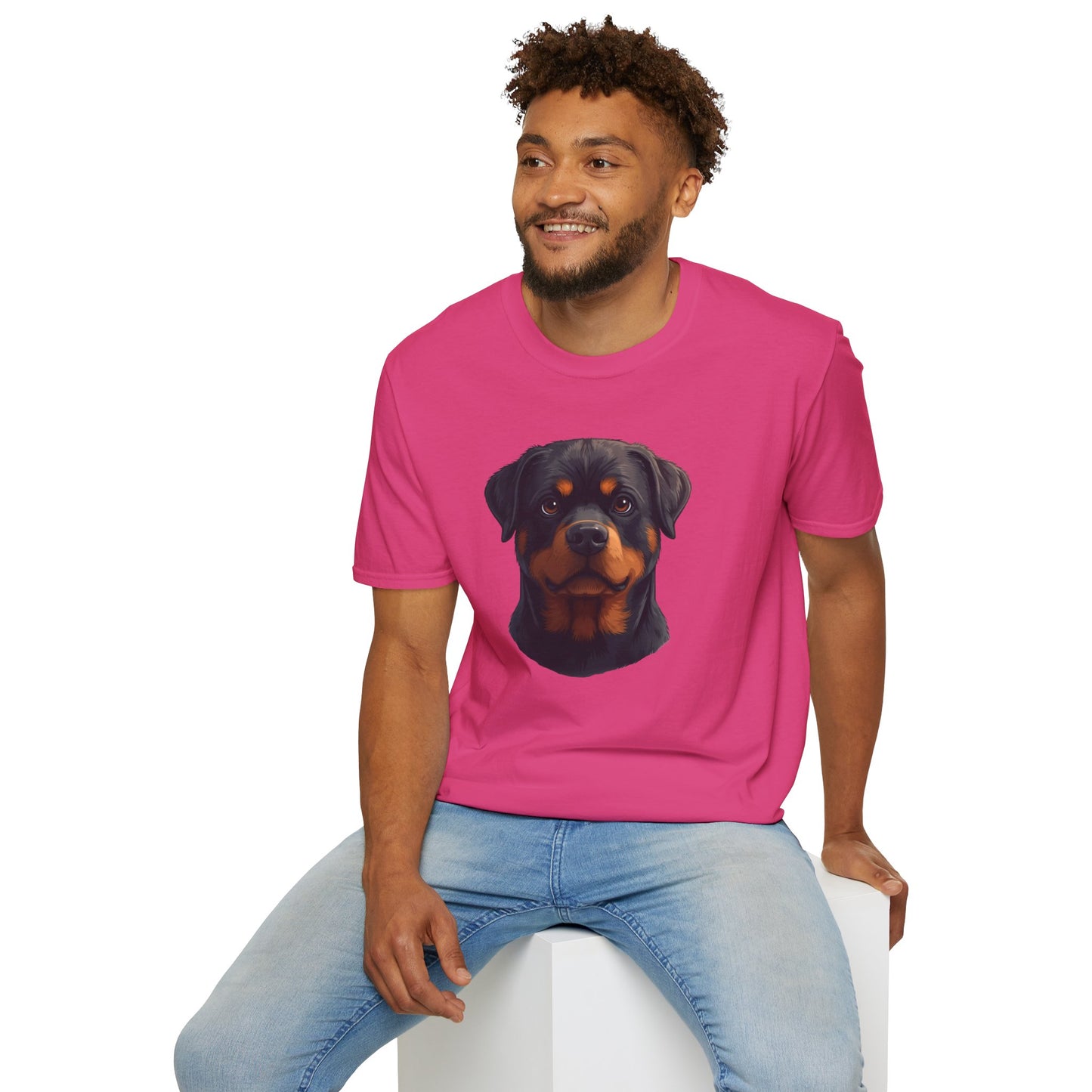 Rottweiler Dog Portrait Shirt – Rottweiler Dog Lover Gift, Cute Dog Mom Tee, Dog Dad Shirt, Pet Breed Apparel