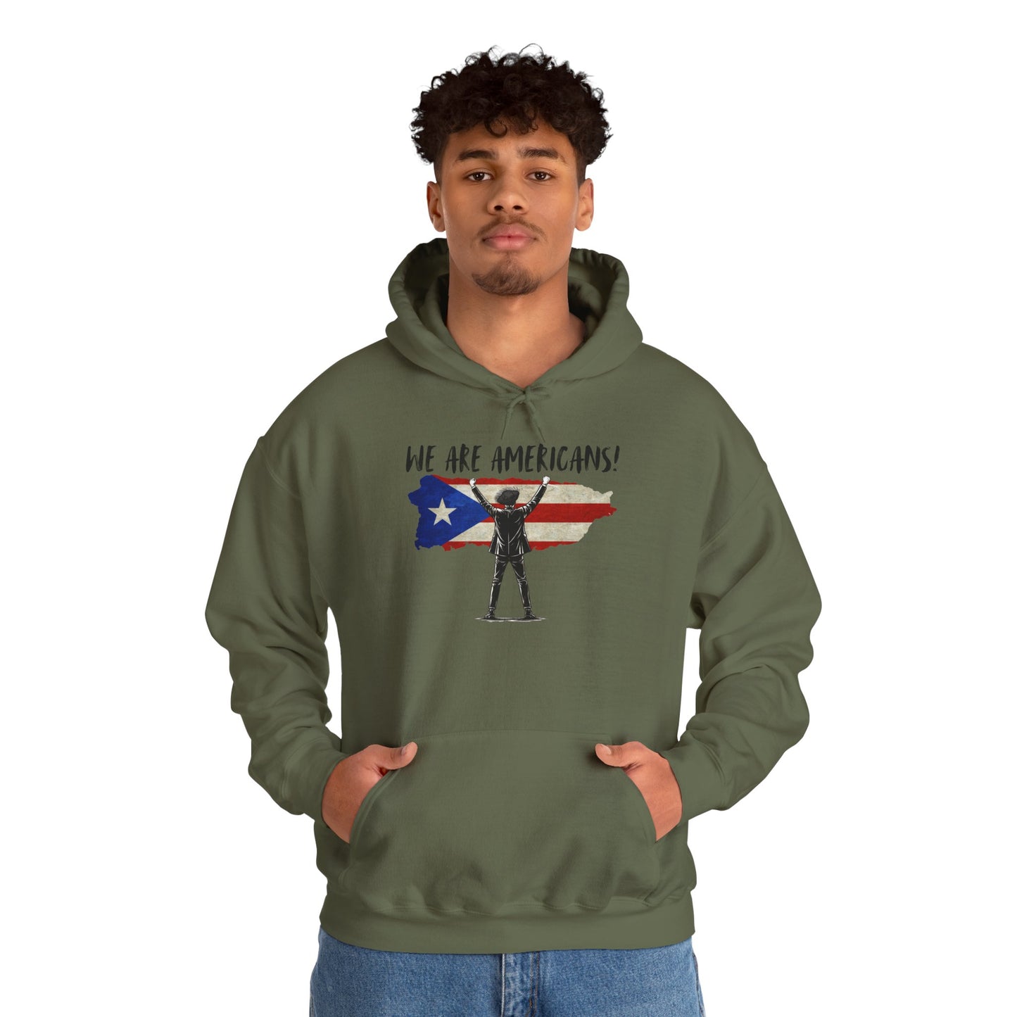 Benito We are Americans Hoodie, Benito Bowl, Football Fan Gift, Puerto Rico Boricua Heritage Culture Pride Hoodie