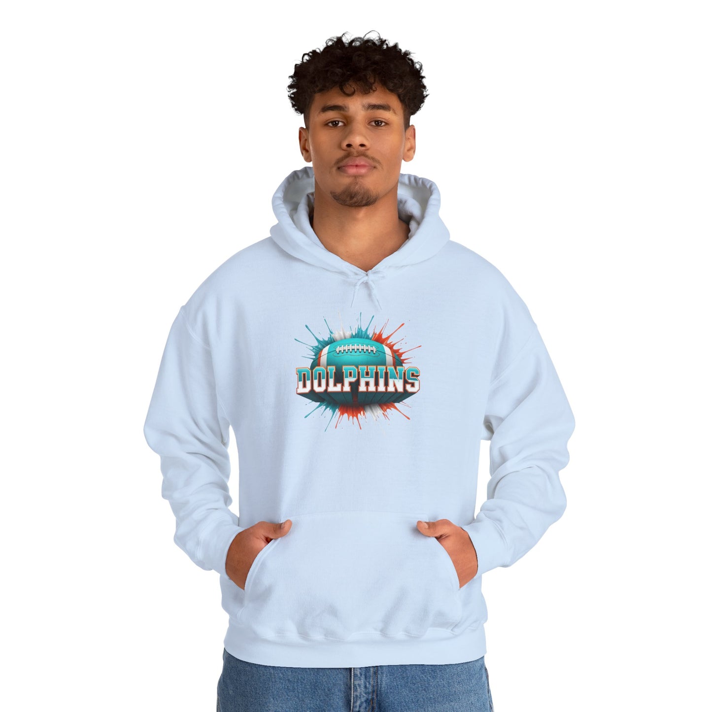 Miami Football Hoodie, Miami Team Hoodie, Football Gift for Miami Fans, Game Day Sports Fan Apparel, Football Fan Gift