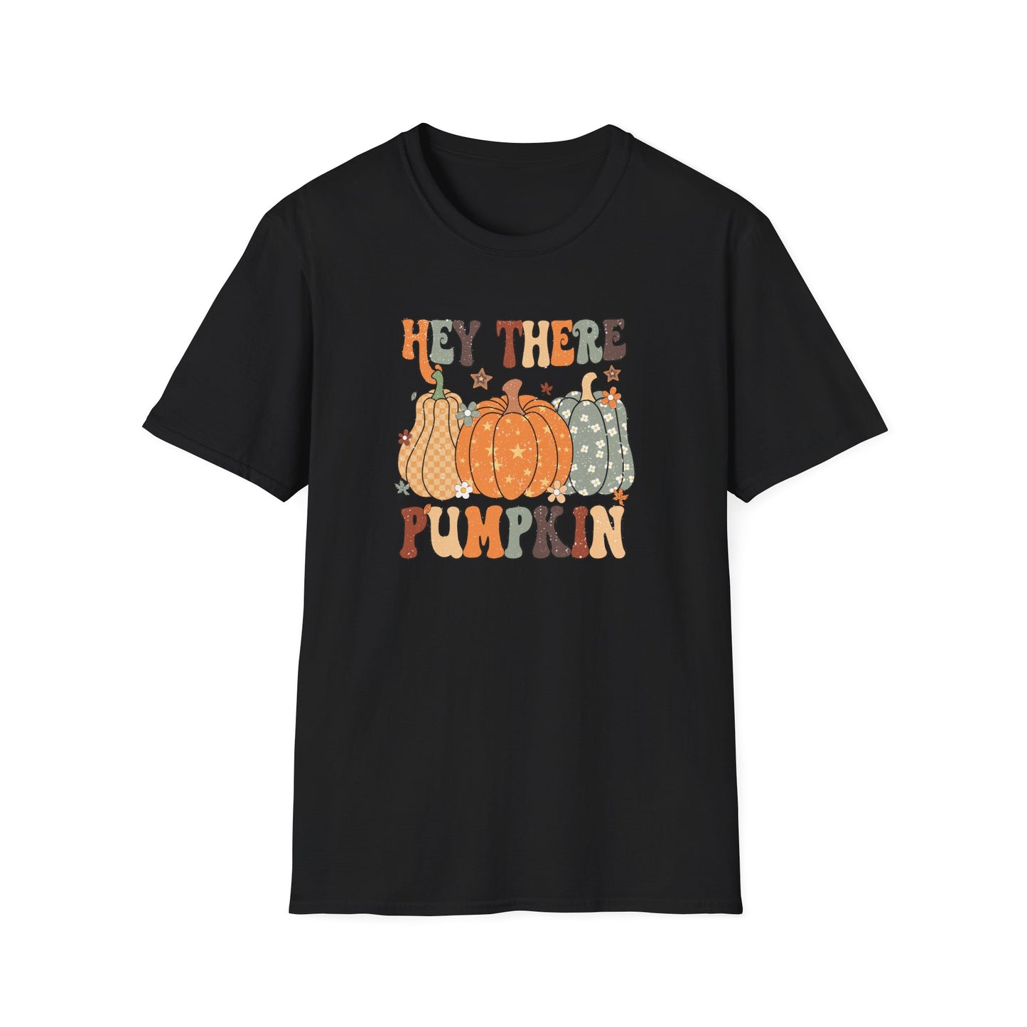 Hey There Pumpkin Fall T-Shirt - Cute Women's Autumn Tee, Thanksgiving Shirt, Pumpkin Thanksgiving Tee, Cozy Fall Tee for Her, Friendsgiving