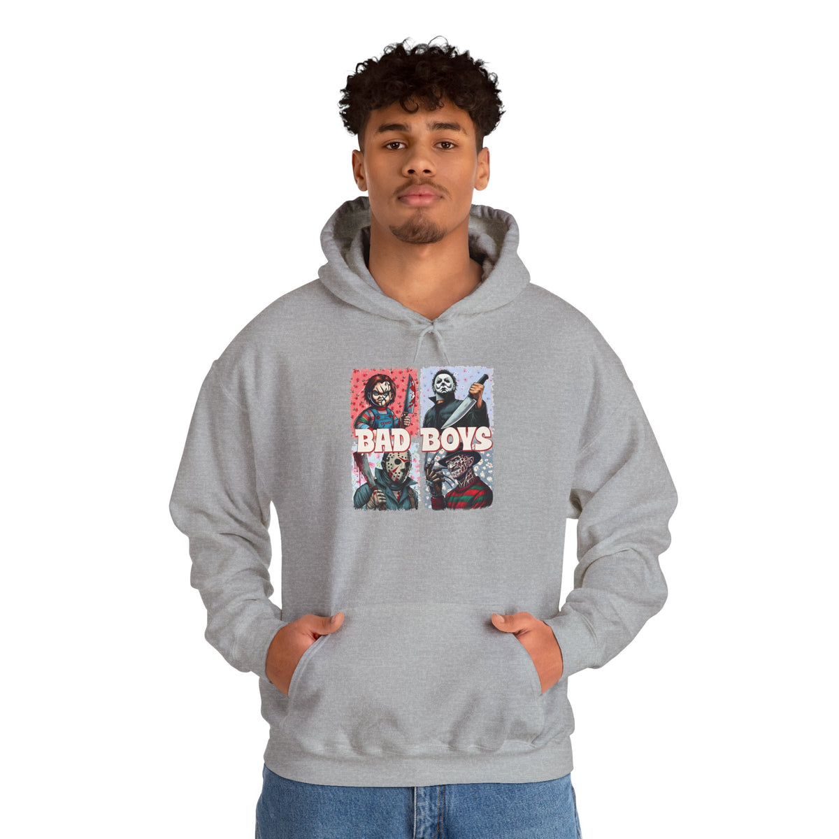 Horror Movie Villains Halloween Bad Boys Unisex Hoodie, Scary Movie Pullover, Horror Movie Sweatshirt, Halloween Costume Hoodie