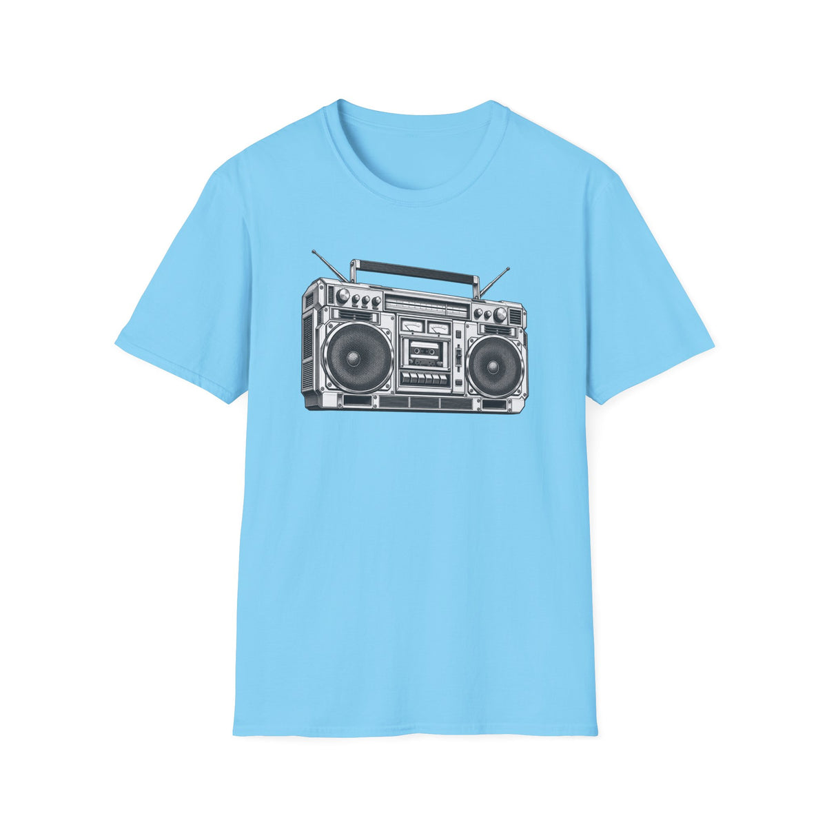 Boombox T-Shirt, Retro Music Shirt, Vintage Cassette Radio Tee, 80s 90s Nostalgia, Music Lover Gift