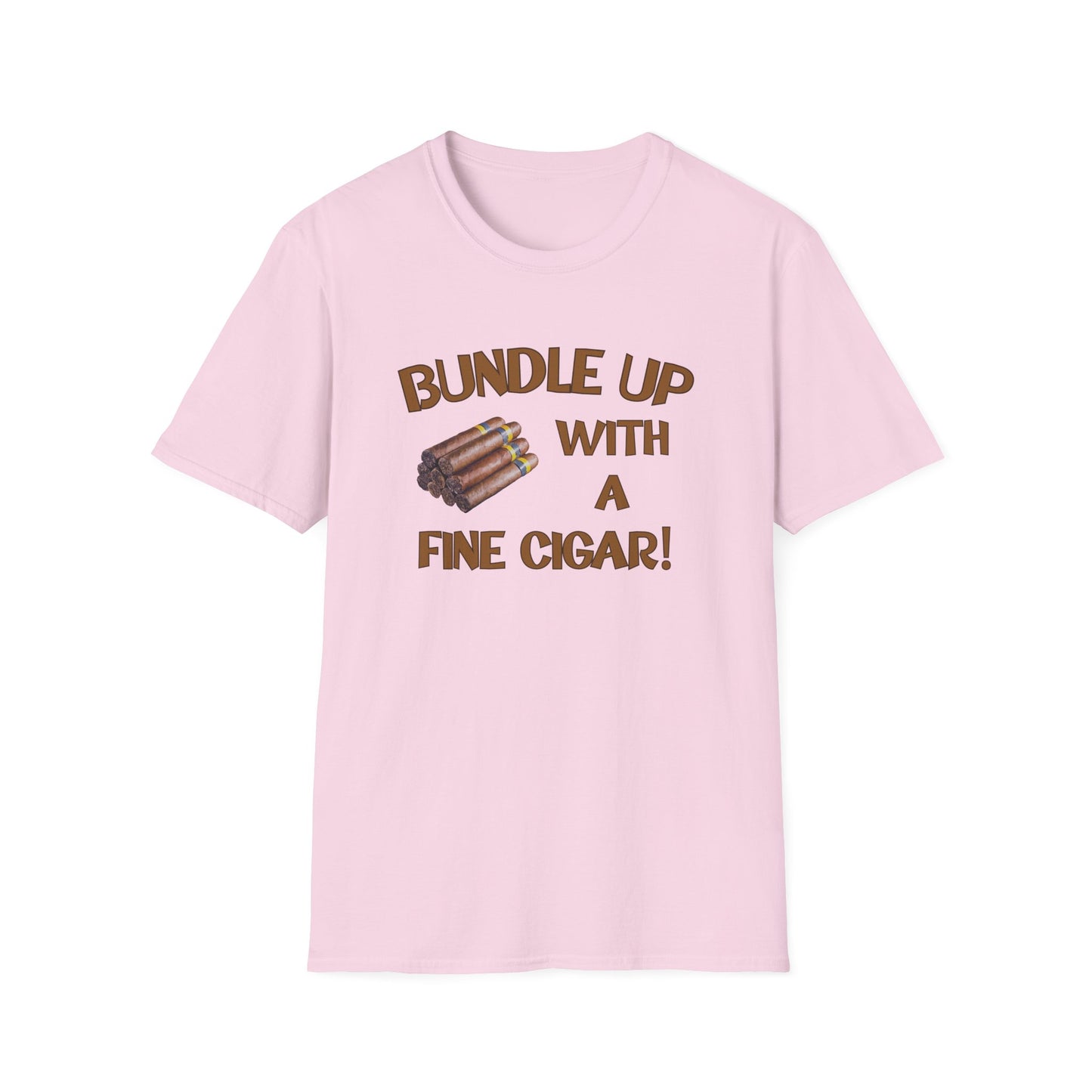 Bundle Up With A Fine Cigar Unisex T-Shirt, BBQ Pool Party Shirt, Relaxation Leisure, Cigar lover Gift, Cigar Aficionado, Dad Gift