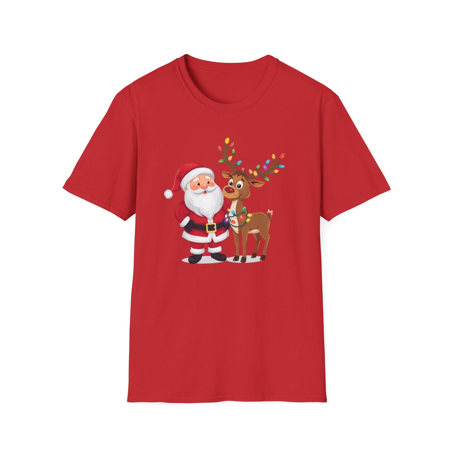 Santa and Rudolph Shirt, Family Christmas Shirts, Christmas T Shirt, Holiday Shirt, Cute Xmas Shirt for the family, Holiday Gift