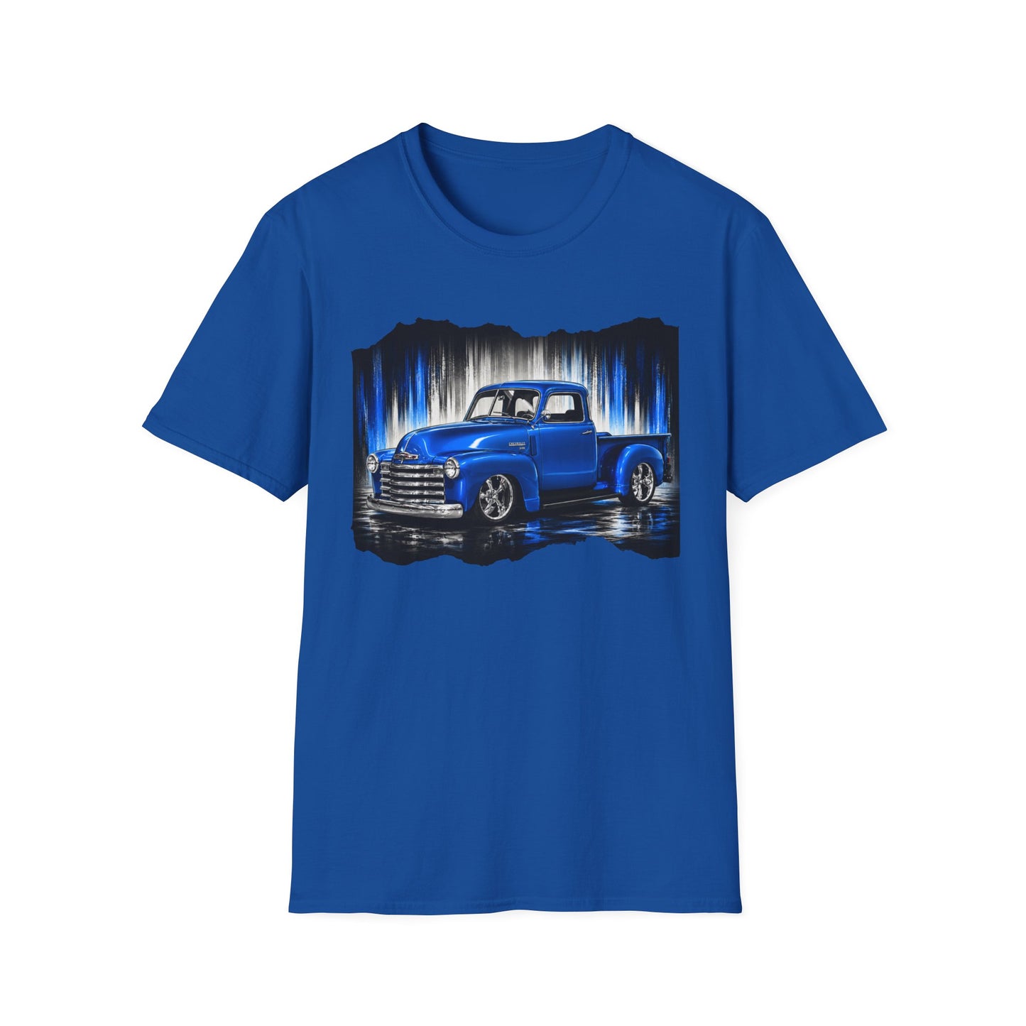 Vintage Truck Shirt, Blue Pickup Truck Tee, Classic Truck Graphic Shirt, Truck Enthusiast Gift, Retro Auto Unisex Tee
