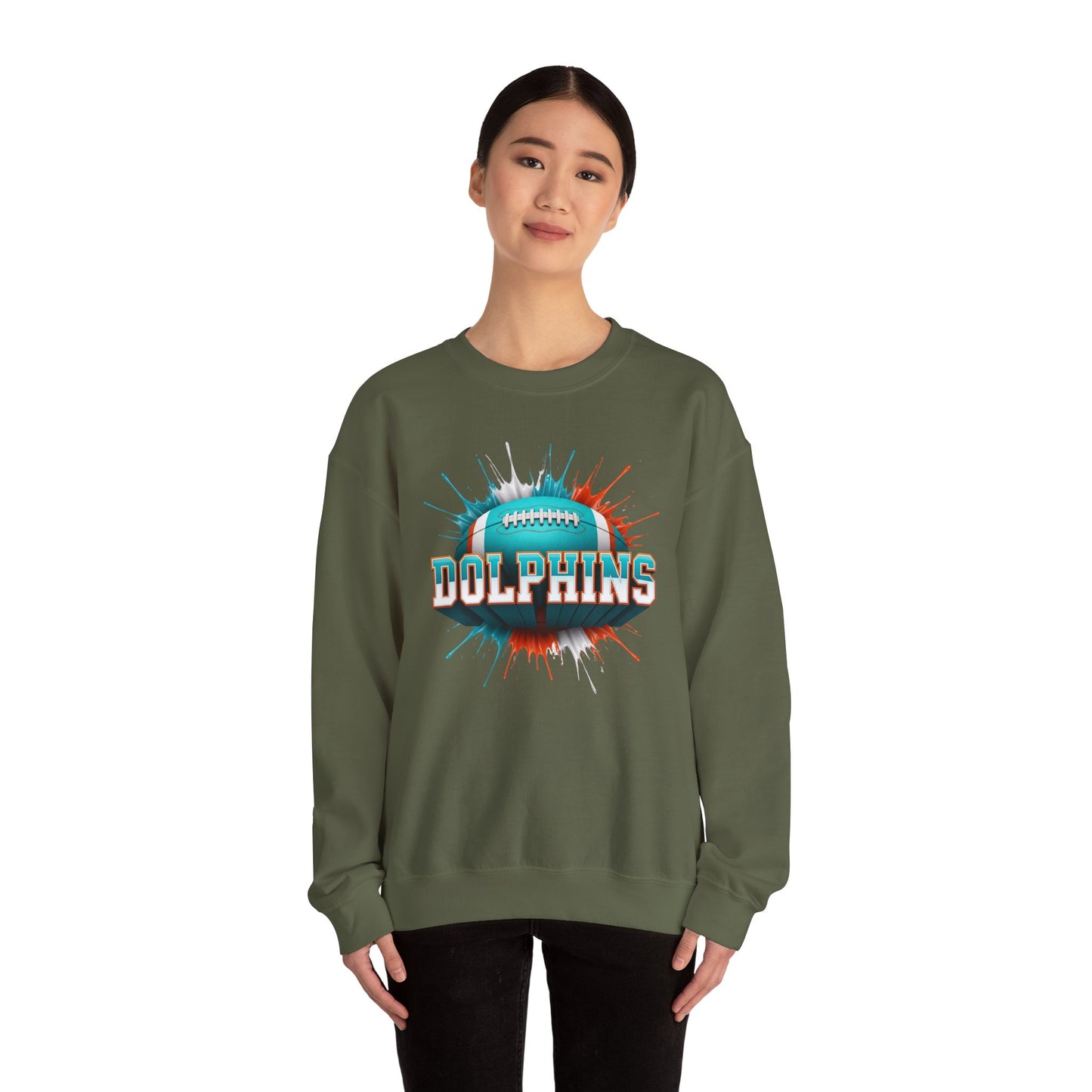 Miami Football Sweatshirt, Miami Team Sweatshirt, Football Gift for Miami Fans, Game Day Sports Fan Football Apparel