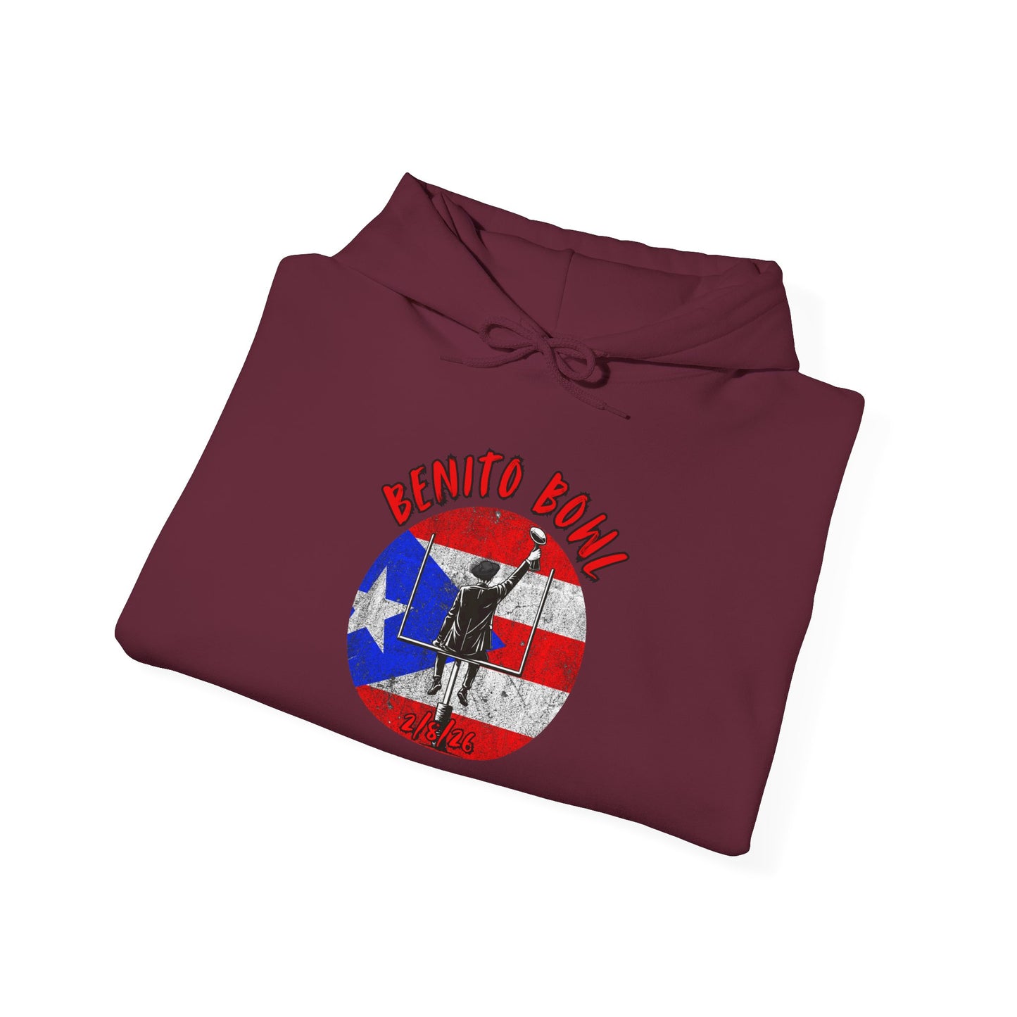 Benito Bowl 2/8/26 Puerto Rico Heritage Hoodie, Boricua Pride Football Fan gift
