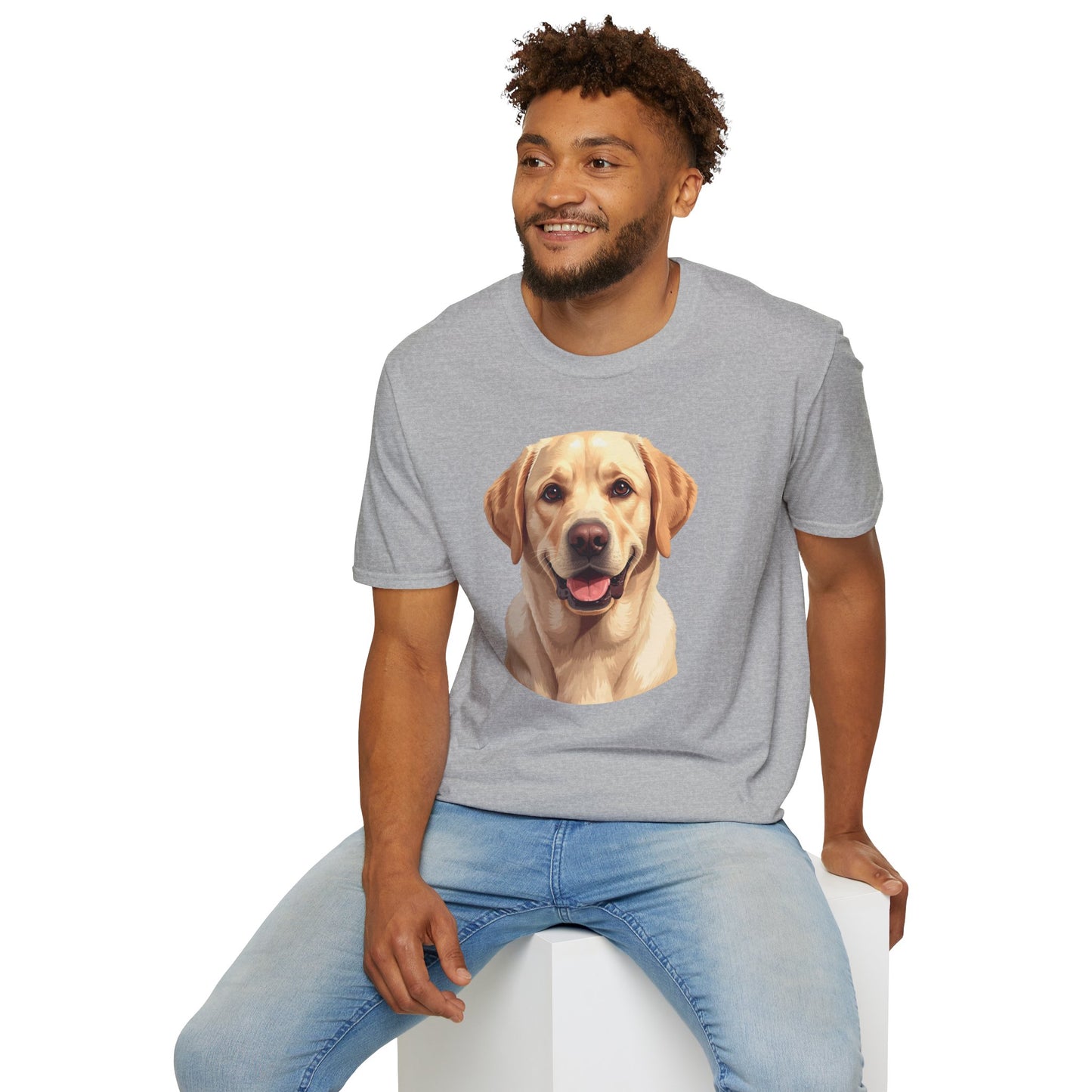 Labrador Retriever Dog Portrait Shirt – Lab Dog Lover Gift, Cute Dog Mom Tee, Dog Dad Shirt, Pet Breed Apparel