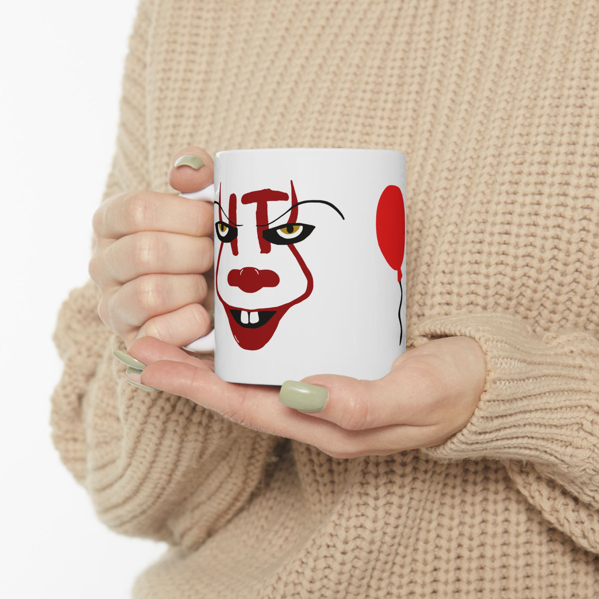 IT Horror Movie Villain Pennywise Mug - Perfect for Halloween, Horror Lovers, Coffee Lovers, Spooky Gifts, Unique Home Decor, 11oz 15oz