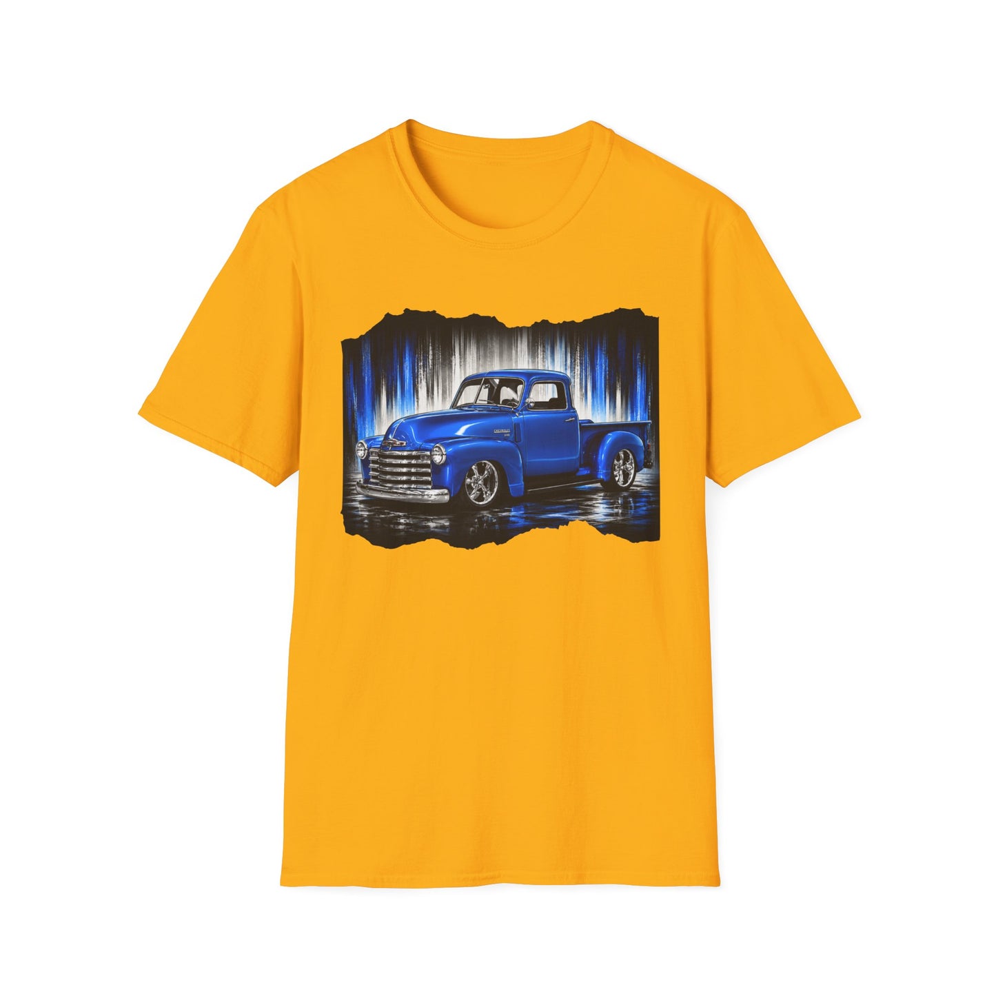 Vintage Truck Shirt, Blue Pickup Truck Tee, Classic Truck Graphic Shirt, Truck Enthusiast Gift, Retro Auto Unisex Tee