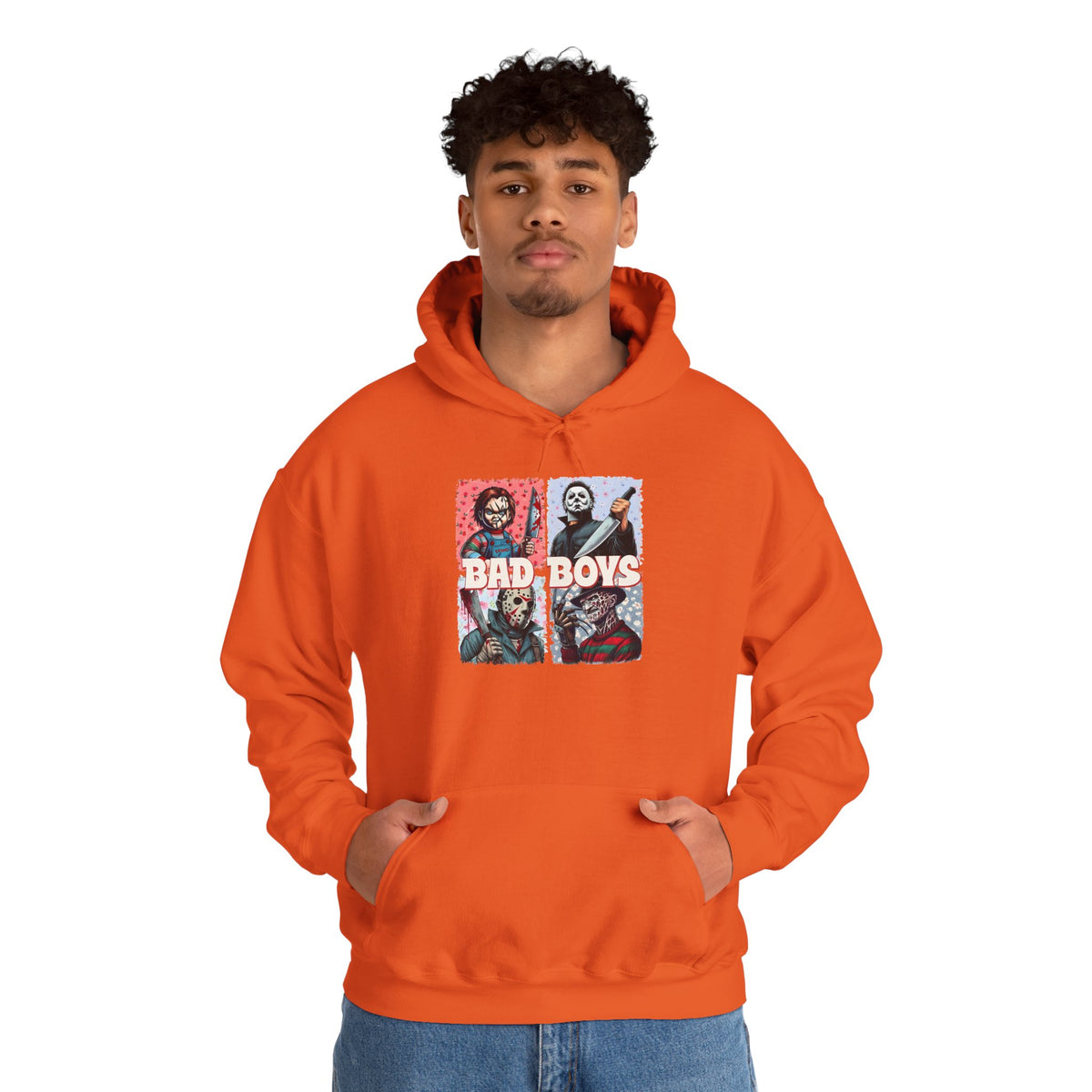 Horror Movie Villains Halloween Bad Boys Unisex Hoodie, Scary Movie Pullover, Horror Movie Sweatshirt, Halloween Costume Hoodie