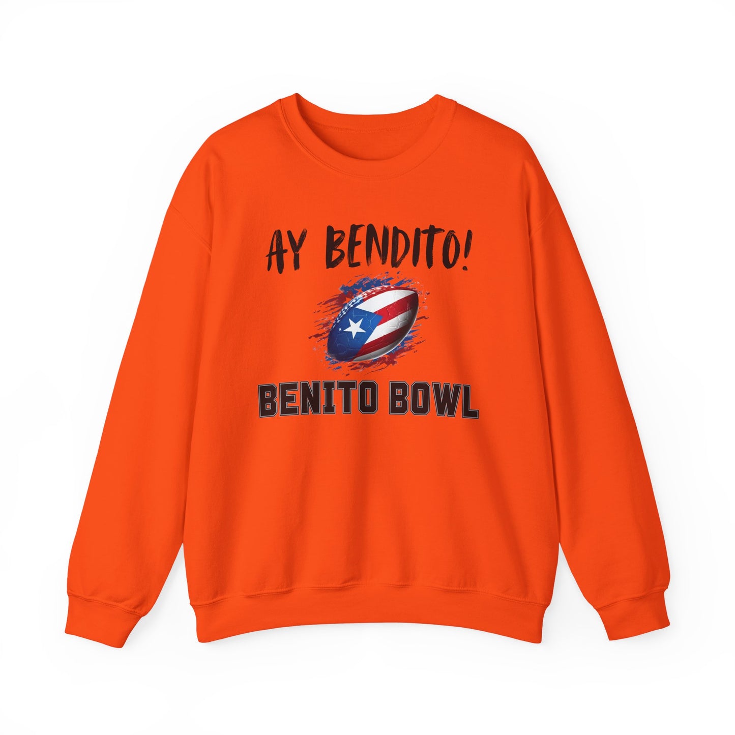 Ay Bendito! Benito Bowl Sweatshirt, Halftime Benito Shirt, Football Fan Gift, Benito Sweatshirt, Puerto Rico Heritage Boriqua Pride Gift