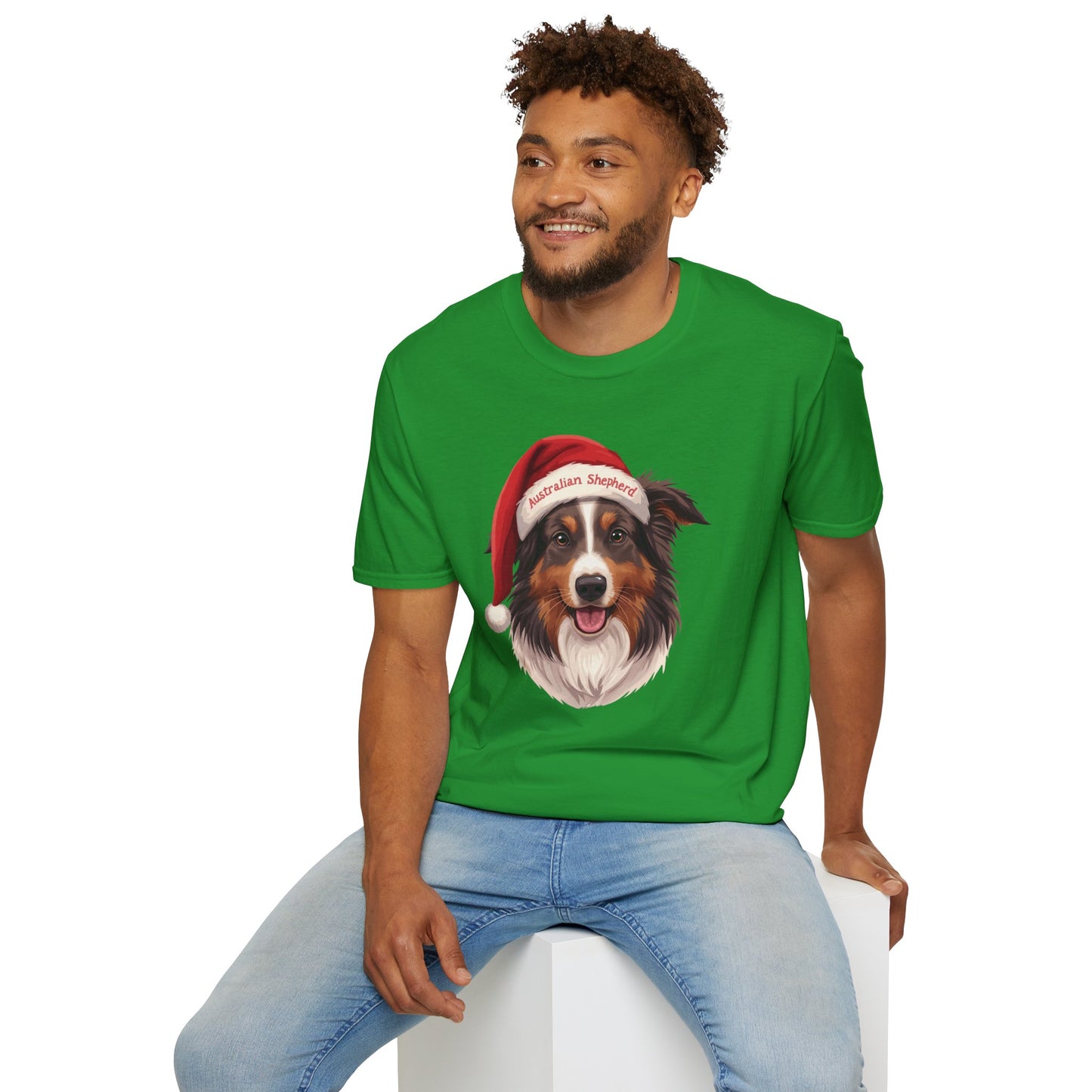 Australian Shepherd Dog Portrait Shirt – Aussie Dog Lover Gift, Cute Dog Mom Tee, Dog Dad Shirt, Pet Breed Apparel