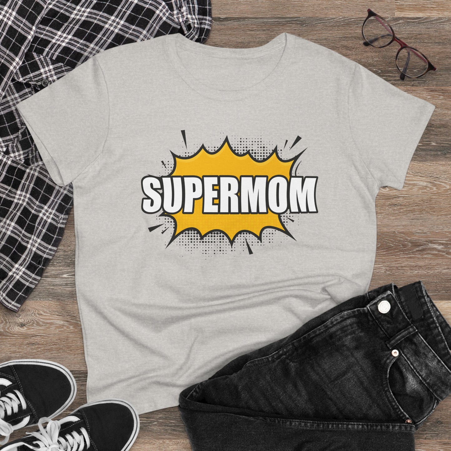 Supermom T-Shirt, Gift for Mom, Cute Summer Top, Mother's Day Gift, Family Gatherings, Casual Wear, Mom's Birthday, Supermom